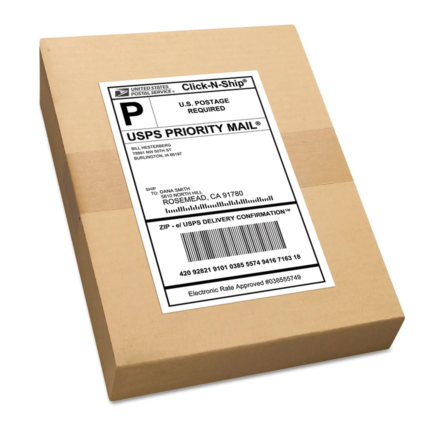 Avery Shipping Labels w/ TrueBlock Technology, Inkjet/Laser Printers, 5.5 x 8.5, White, 2/Sheet, 500 Sheets/Box - Image 7