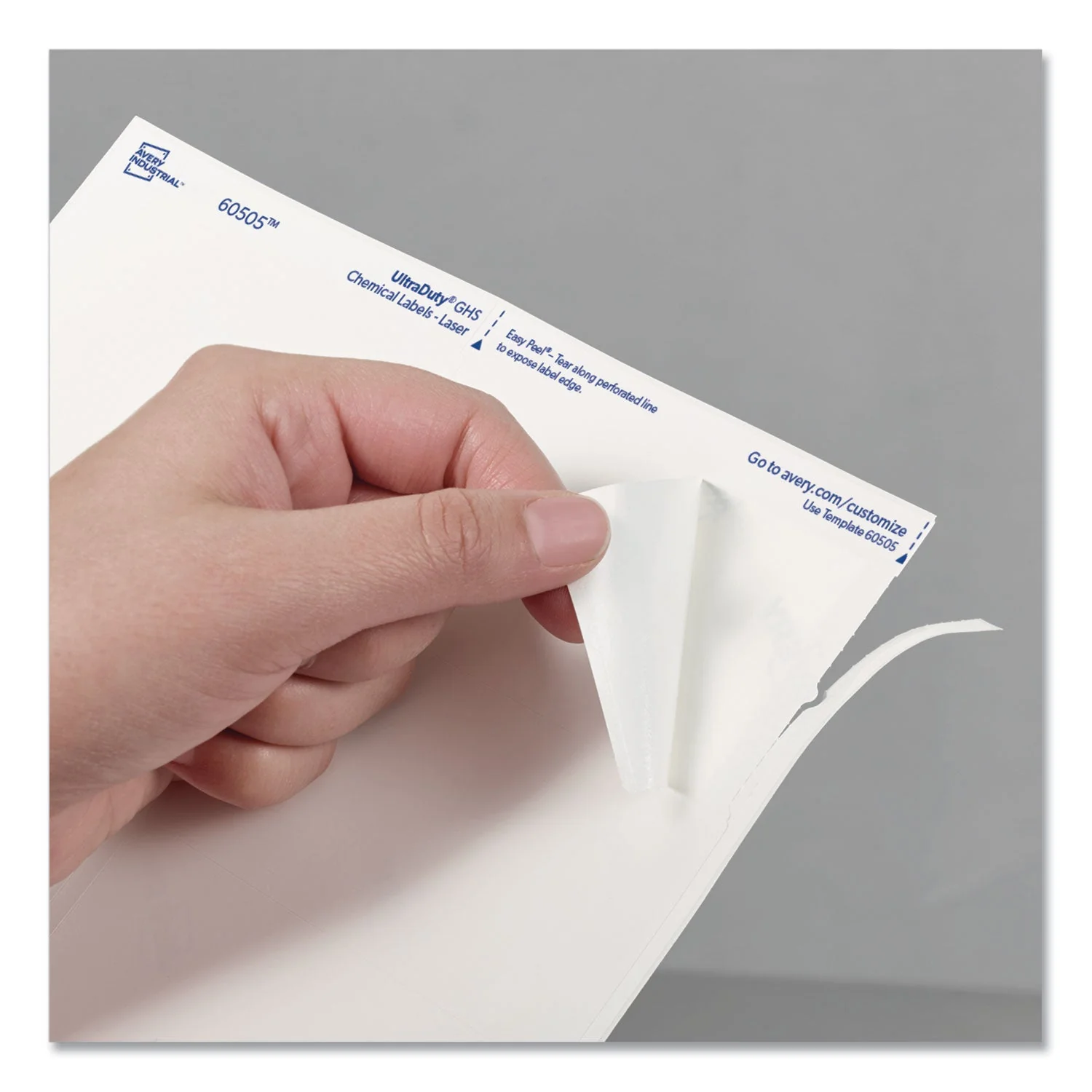 Avery UltraDuty GHS Chemical Waterproof and UV Resistant Labels, 2 x 4, White, 10/Sheet, 50 Sheets/Box - Image 8