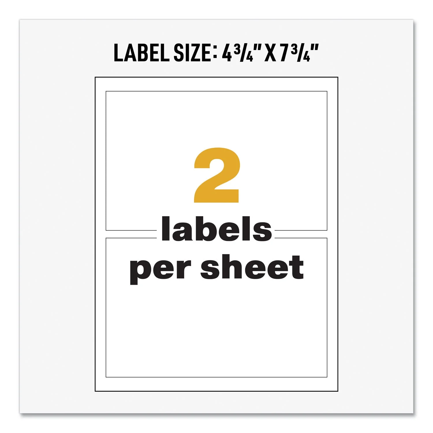 Avery UltraDuty GHS Chemical Waterproof and UV Resistant Labels, 4.75 x 7.75, White, 2/Sheet, 50 Sheets/Box - Image 6
