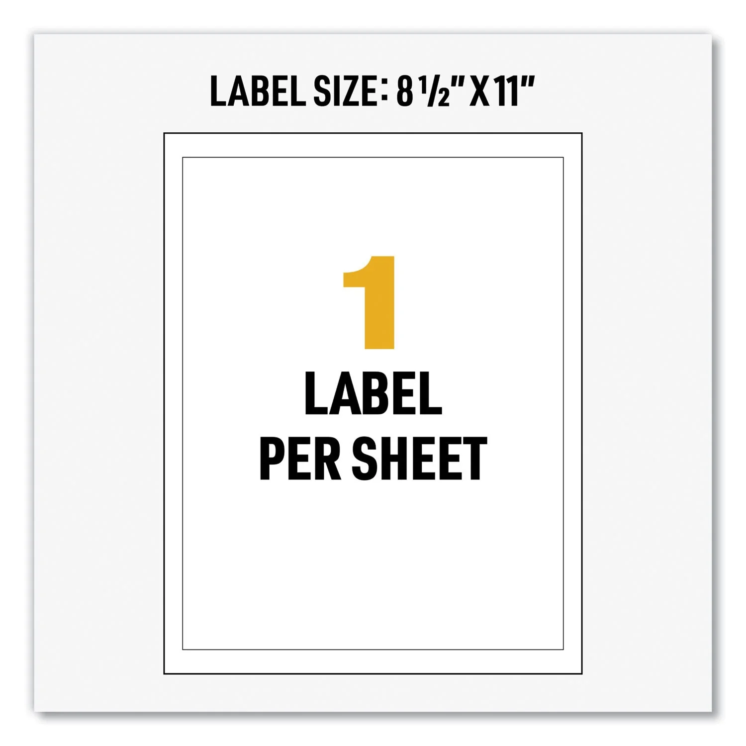 Avery UltraDuty GHS Chemical Waterproof and UV Resistant Labels, 8.5 x 11, White, 50/Box - Image 6