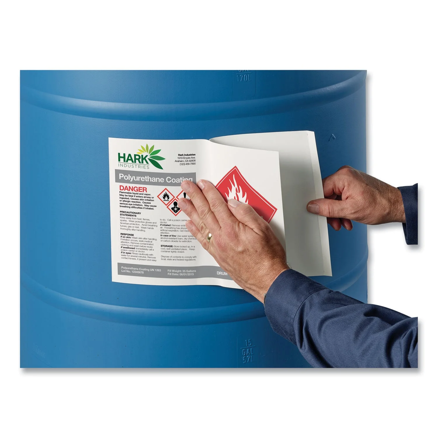 Avery UltraDuty GHS Chemical Waterproof and UV Resistant Labels, 8.5 x 11, White, 50/Pack - Image 6