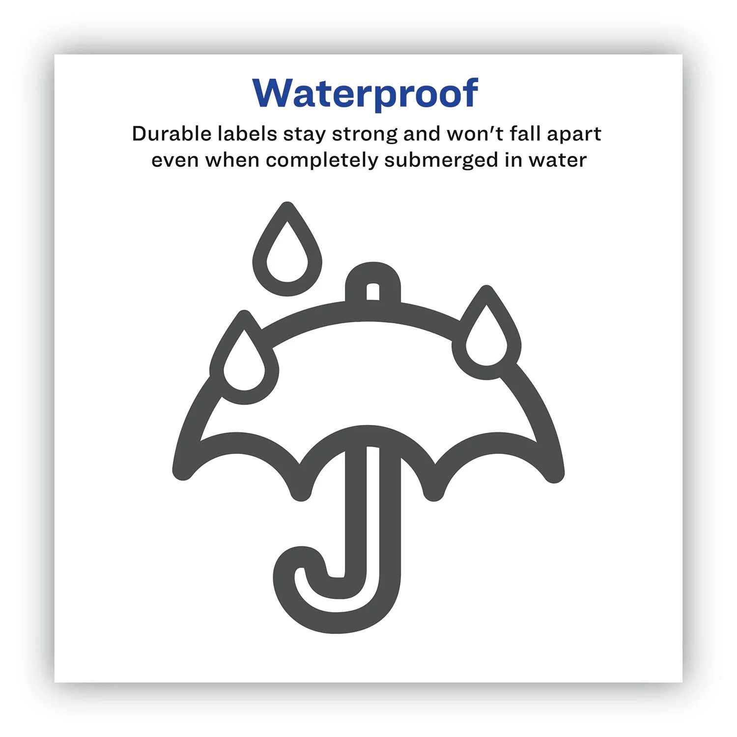Avery Waterproof Shipping Labels with TrueBlock Technology, Laser Printers, 5.5 x 8.5, White, 2/Sheet, 50 Sheets/Pack - Image 2