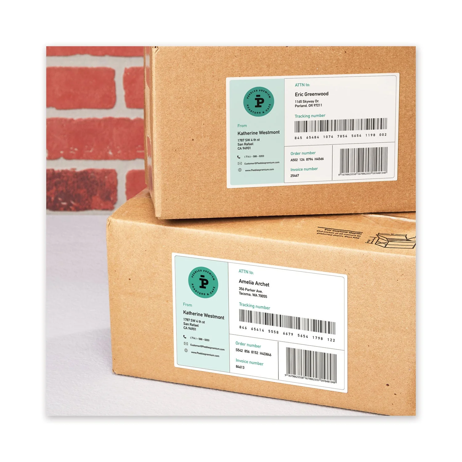 Avery Waterproof Shipping Labels with TrueBlock Technology, Laser Printers, 5.5 x 8.5, White, 2/Sheet, 500 Sheets/Box - Image 8