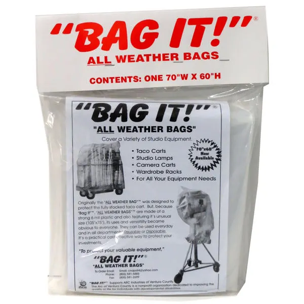 BAG IT! 6-Mil Visqueen Bags Tarps Clear Rain Covers (Small, Medium, Large) - Image 2