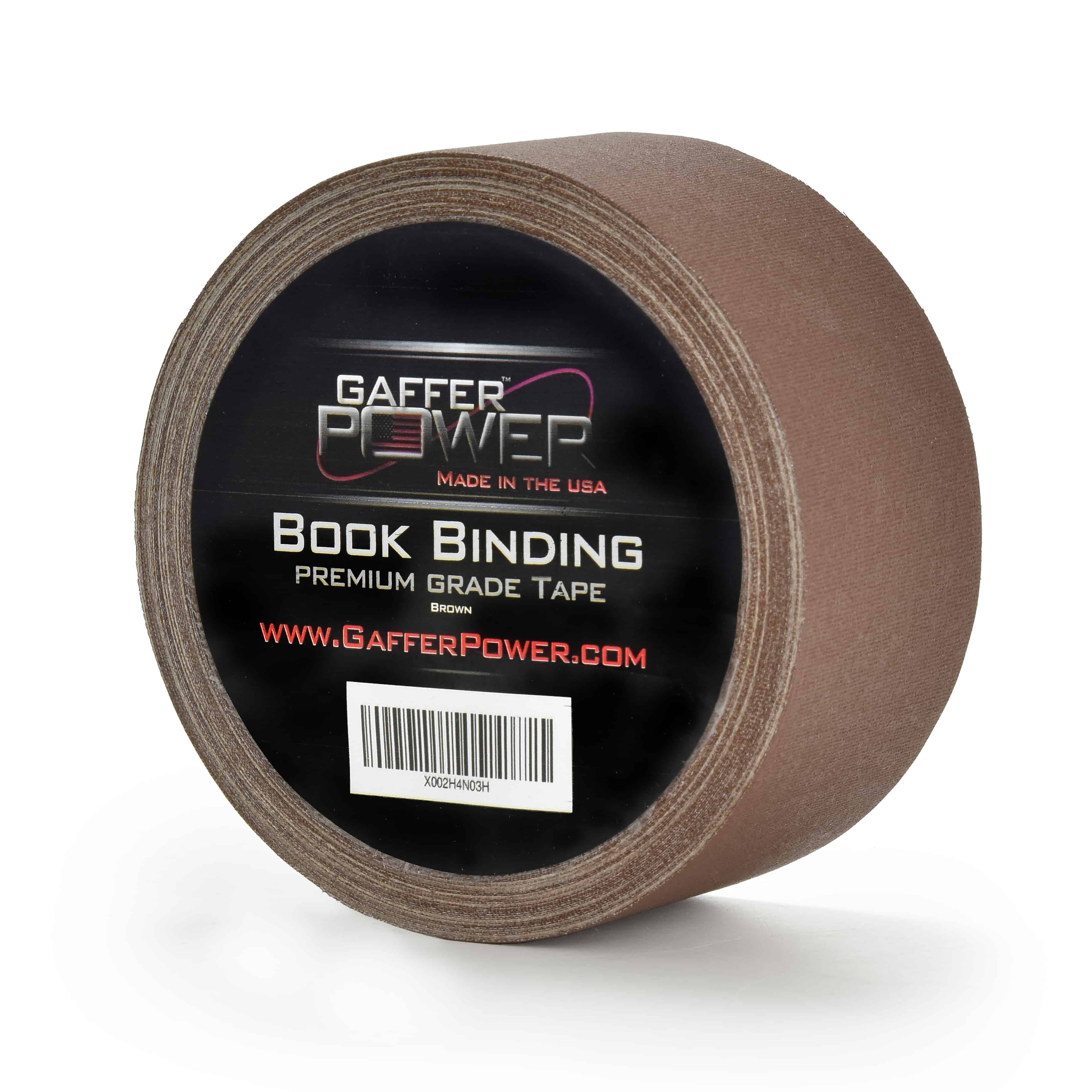 Gaffer Power Premium Grade Bookbinding Tape 2 Inch x 15 Yards (Brown) - Image 2