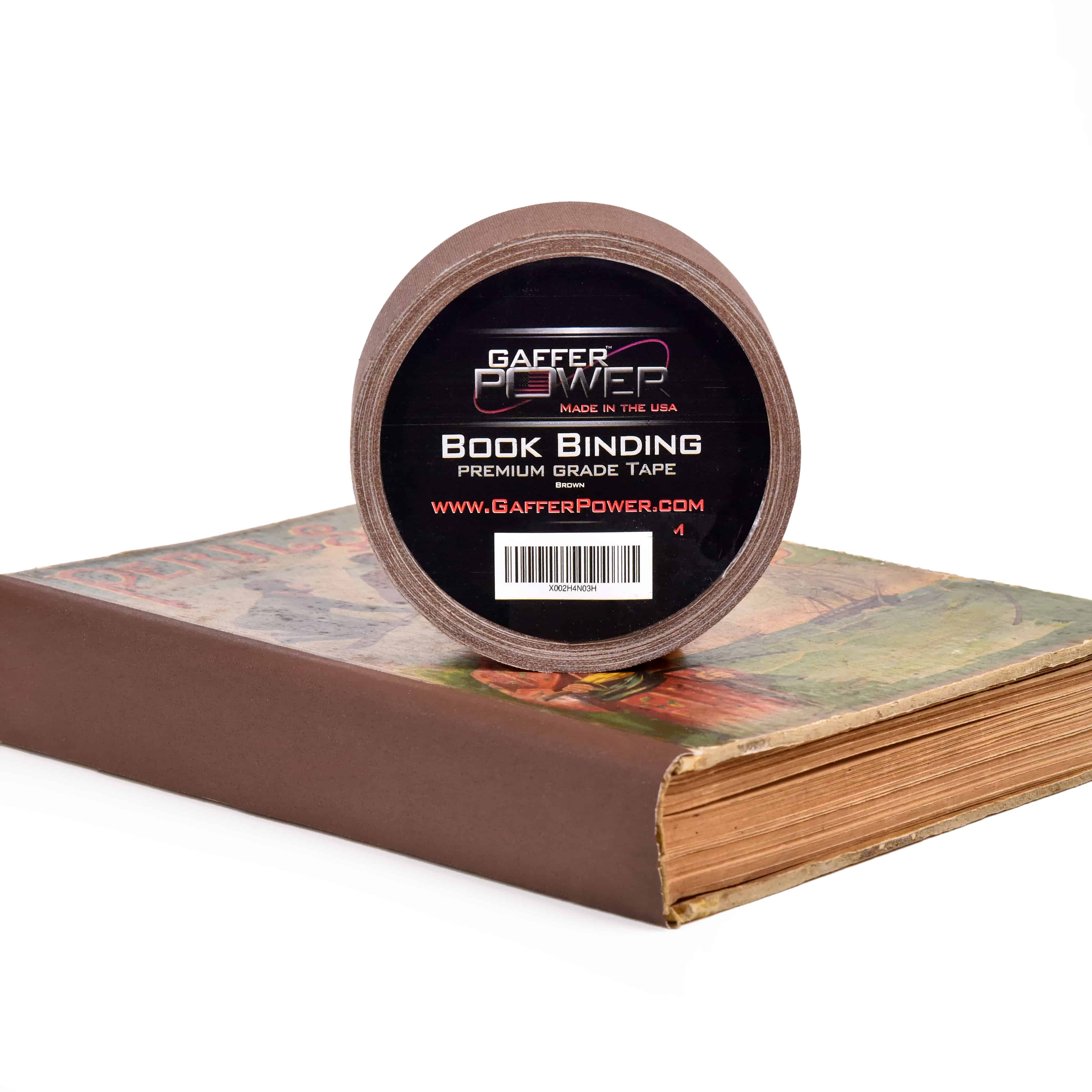Gaffer Power Premium Grade Bookbinding Tape 2 Inch x 15 Yards (Brown) - Image 4