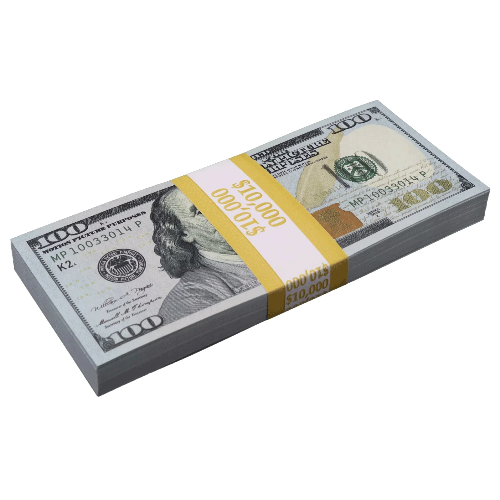 Money Prop - New Series $100 Crisp $10,000 Stack Full Print Stack - Image 3