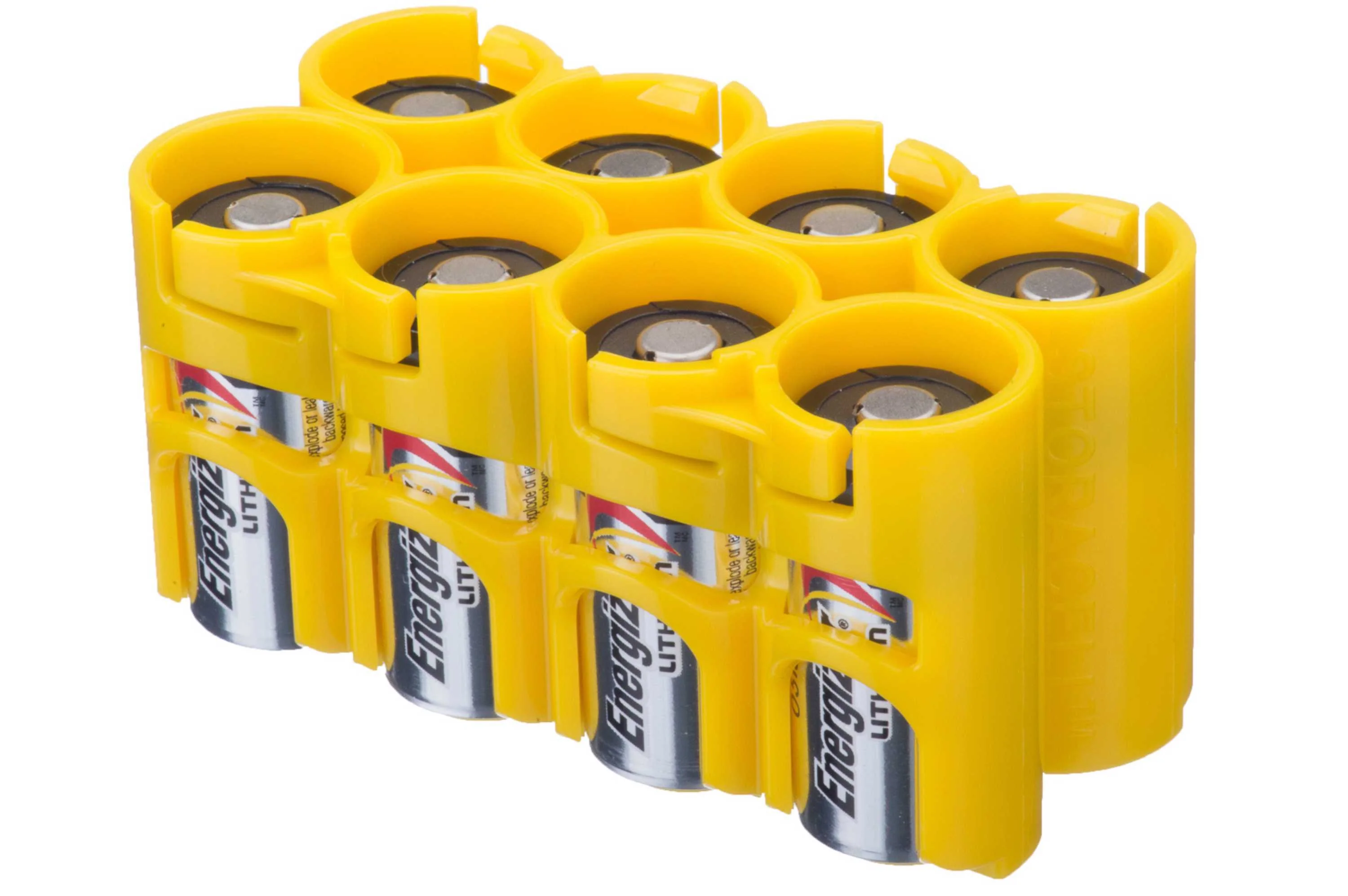Storacell CR123 - 8 Pack Battery Caddy (Yellow) - Image 2