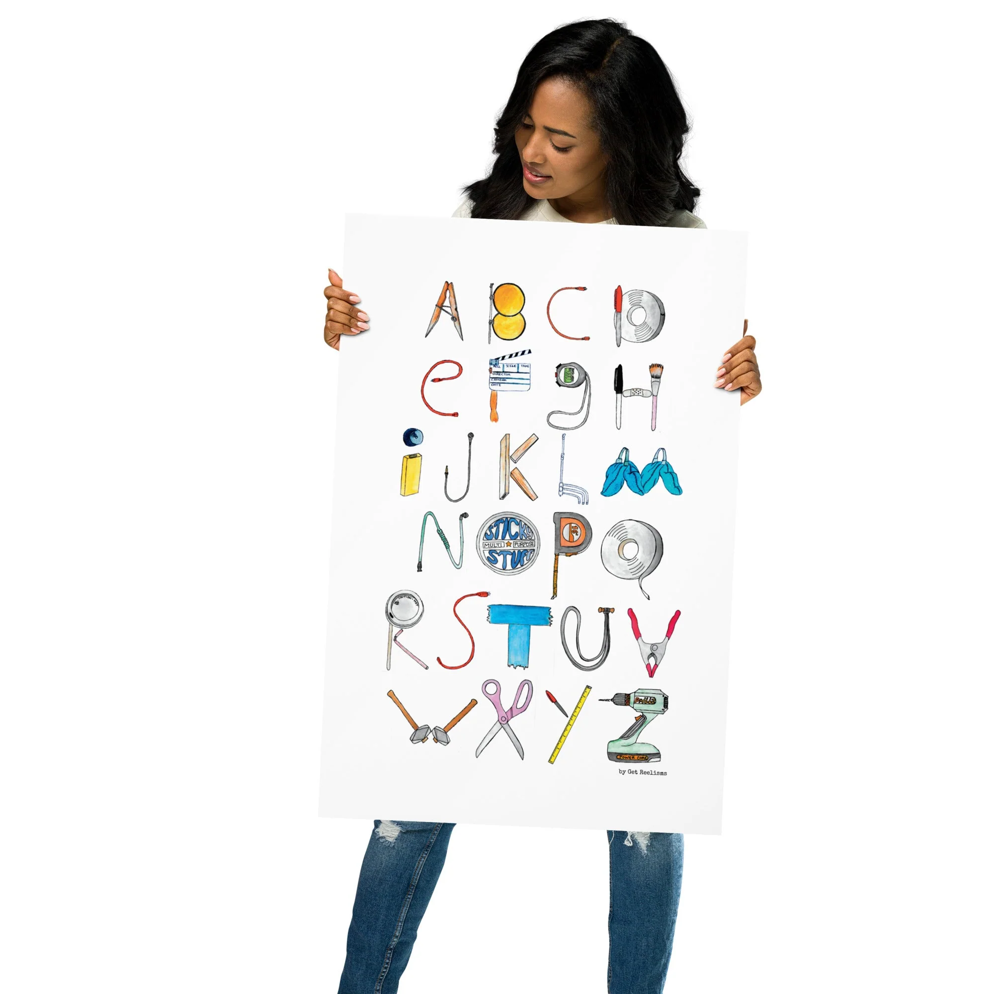 DECOR | ABCs of Filmmaking - Minimalistic Vertical Printed Poster - Image 11