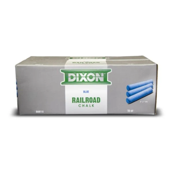 Dixon Railroad Crayon Chalk 4" x 1" 72 Count Box (White, Yellow) - Image 8