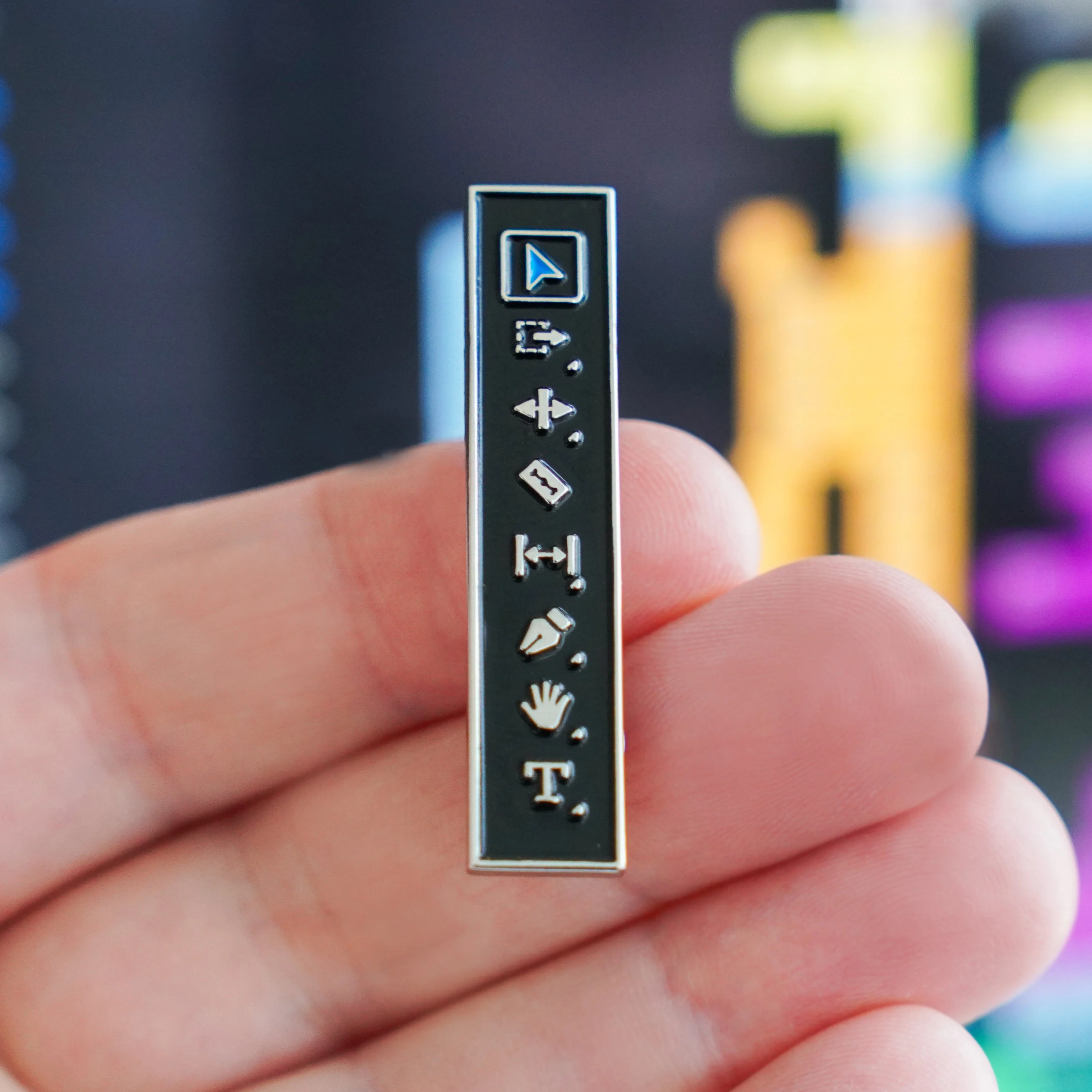 Editor's Toolbar Enamel Pin - Image 4