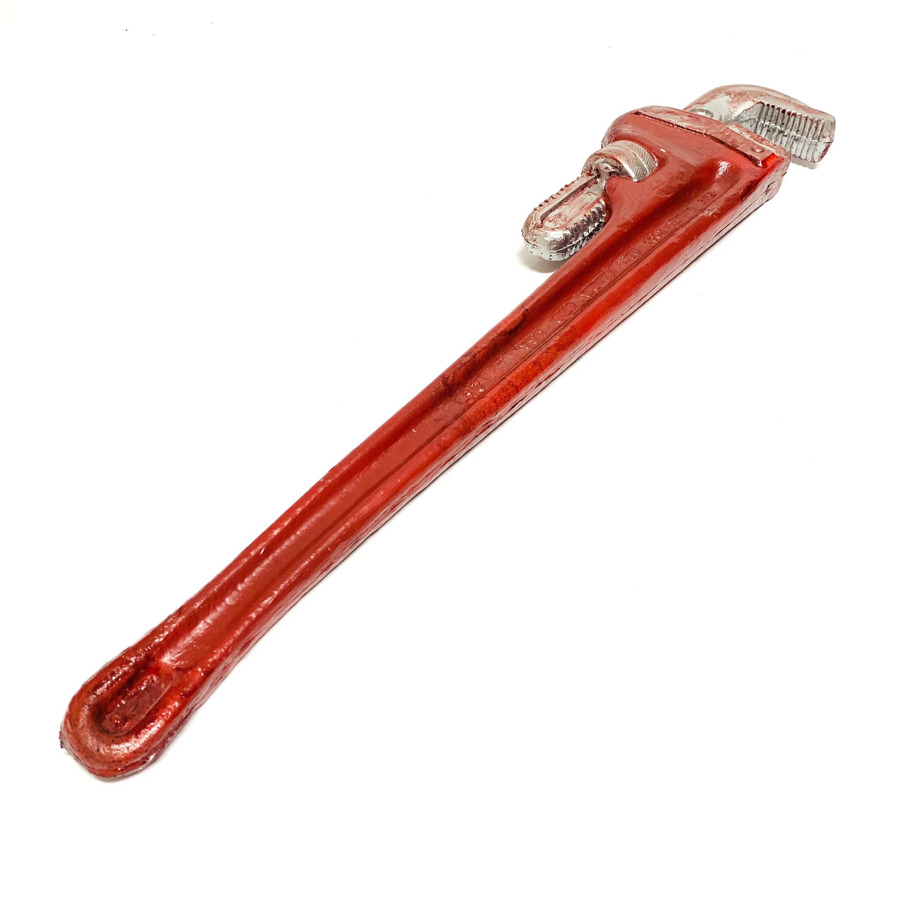 Extra Large Foam Rubber Stunt 24 Inch Pipe Wrench Prop (Red, Red Rust, Bloodied) - Image 15