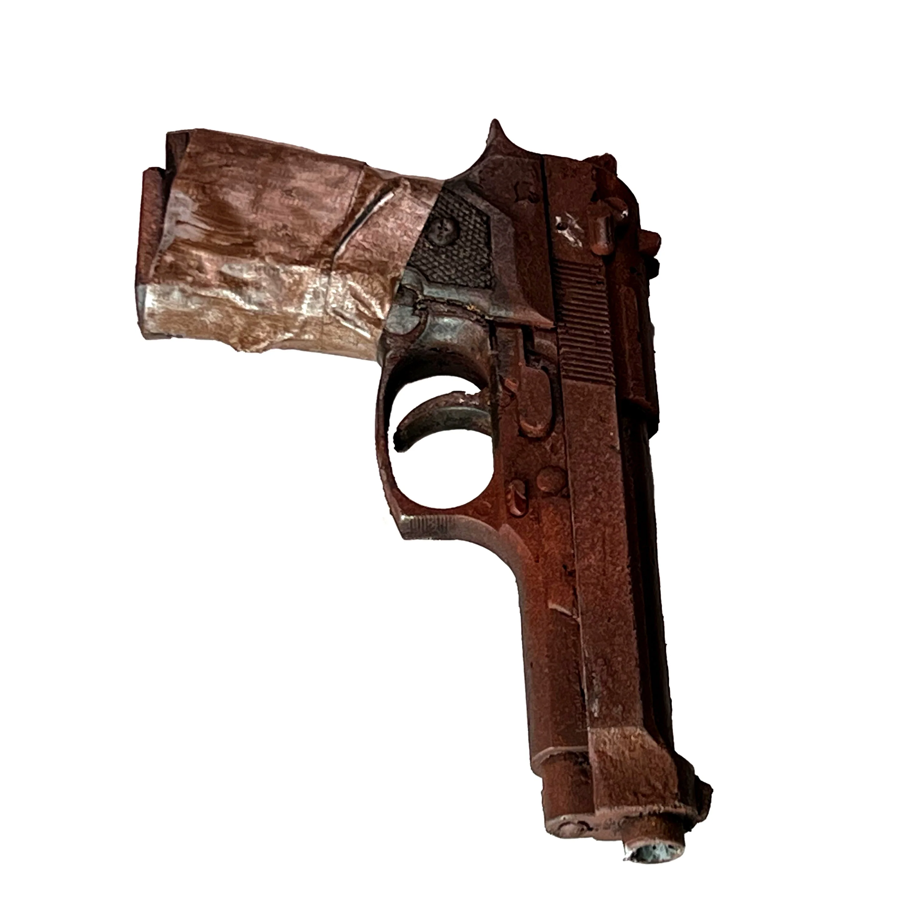 Foam Rubber Beretta 9mm Semi Automatic Style Inert Handgun Prop (Black, Silver, Apocalyptic) - Image 18