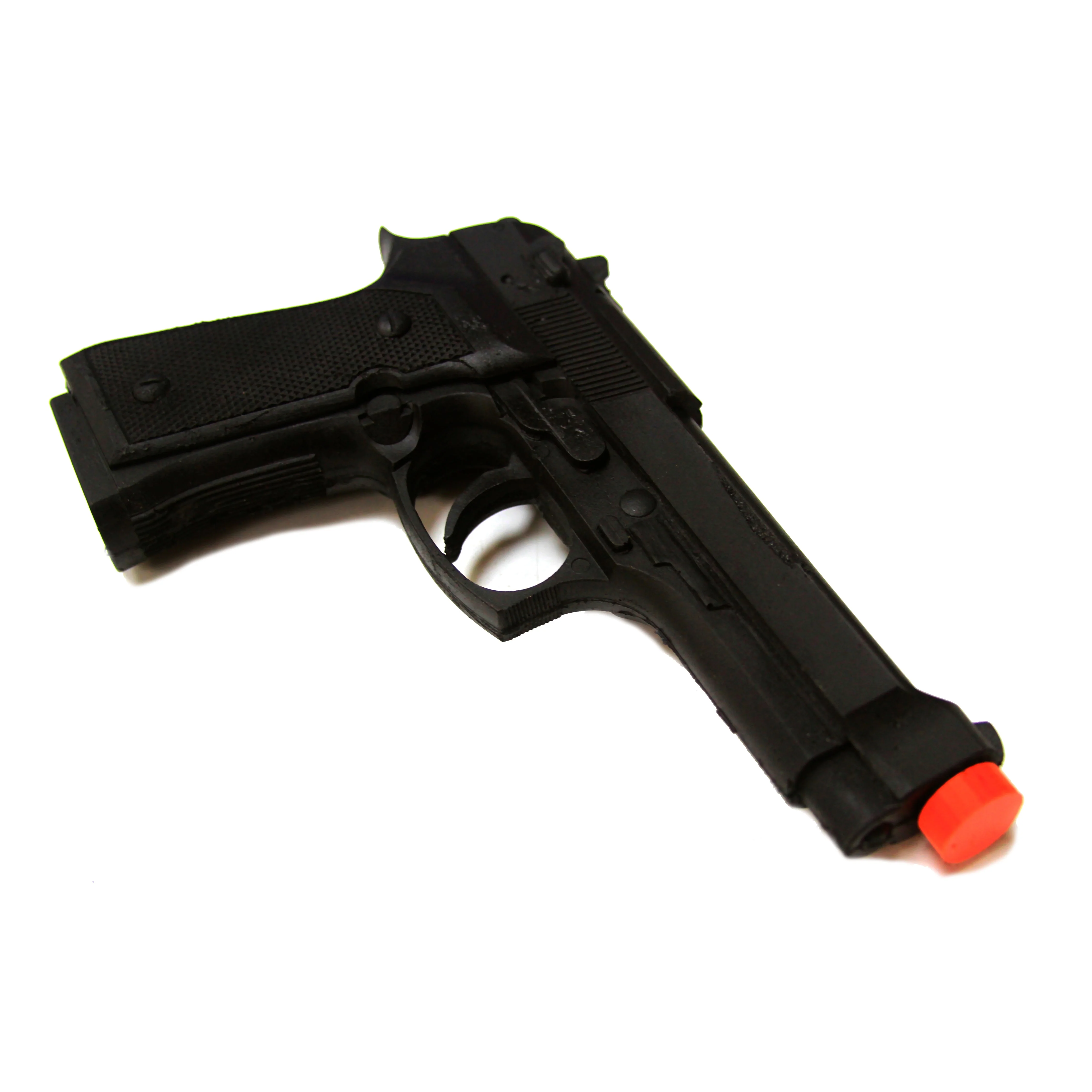 Foam Rubber Beretta 9mm Semi Automatic Style Inert Handgun Prop (Black, Silver, Apocalyptic) - Image 3