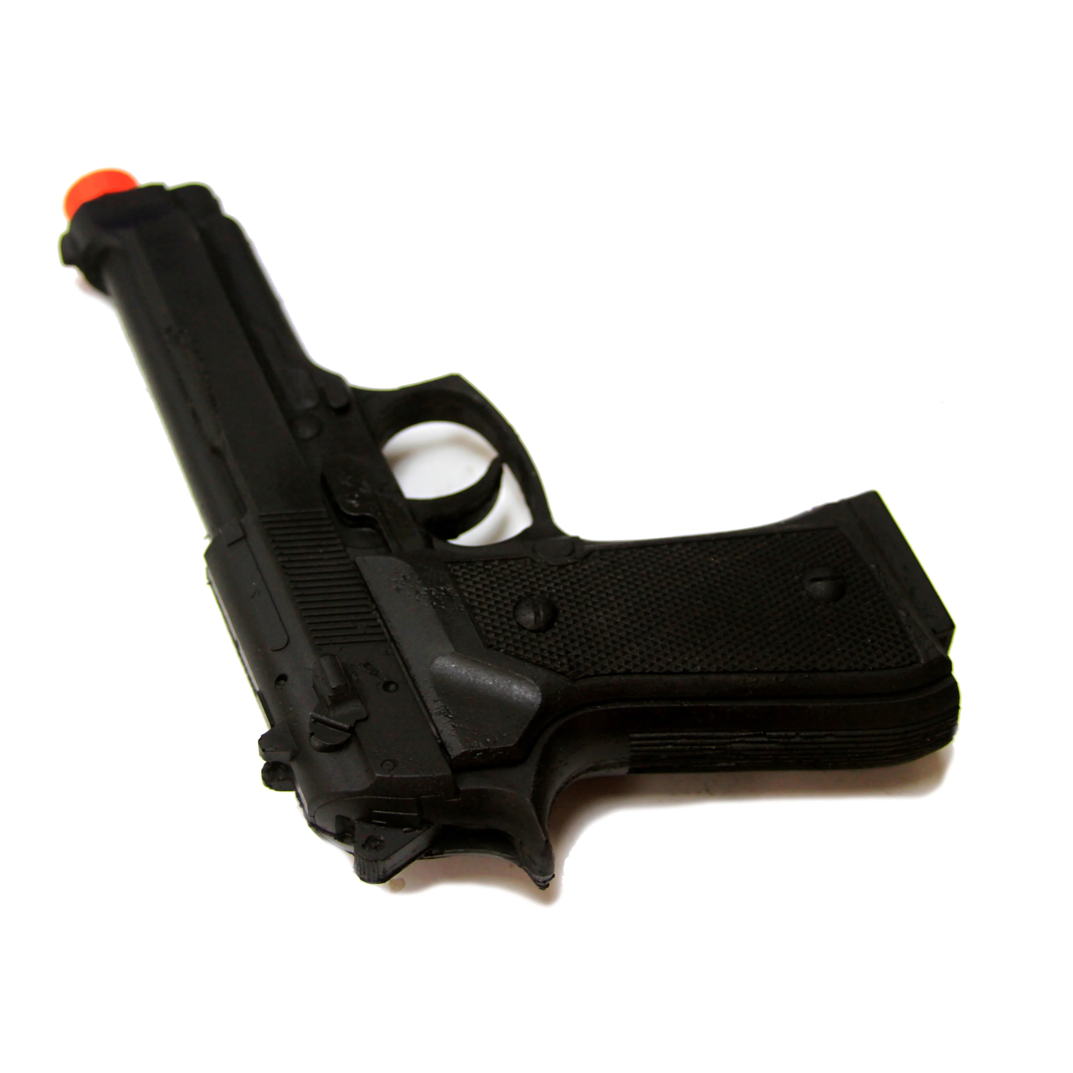 Foam Rubber Beretta 9mm Semi Automatic Style Inert Handgun Prop (Black, Silver, Apocalyptic) - Image 4