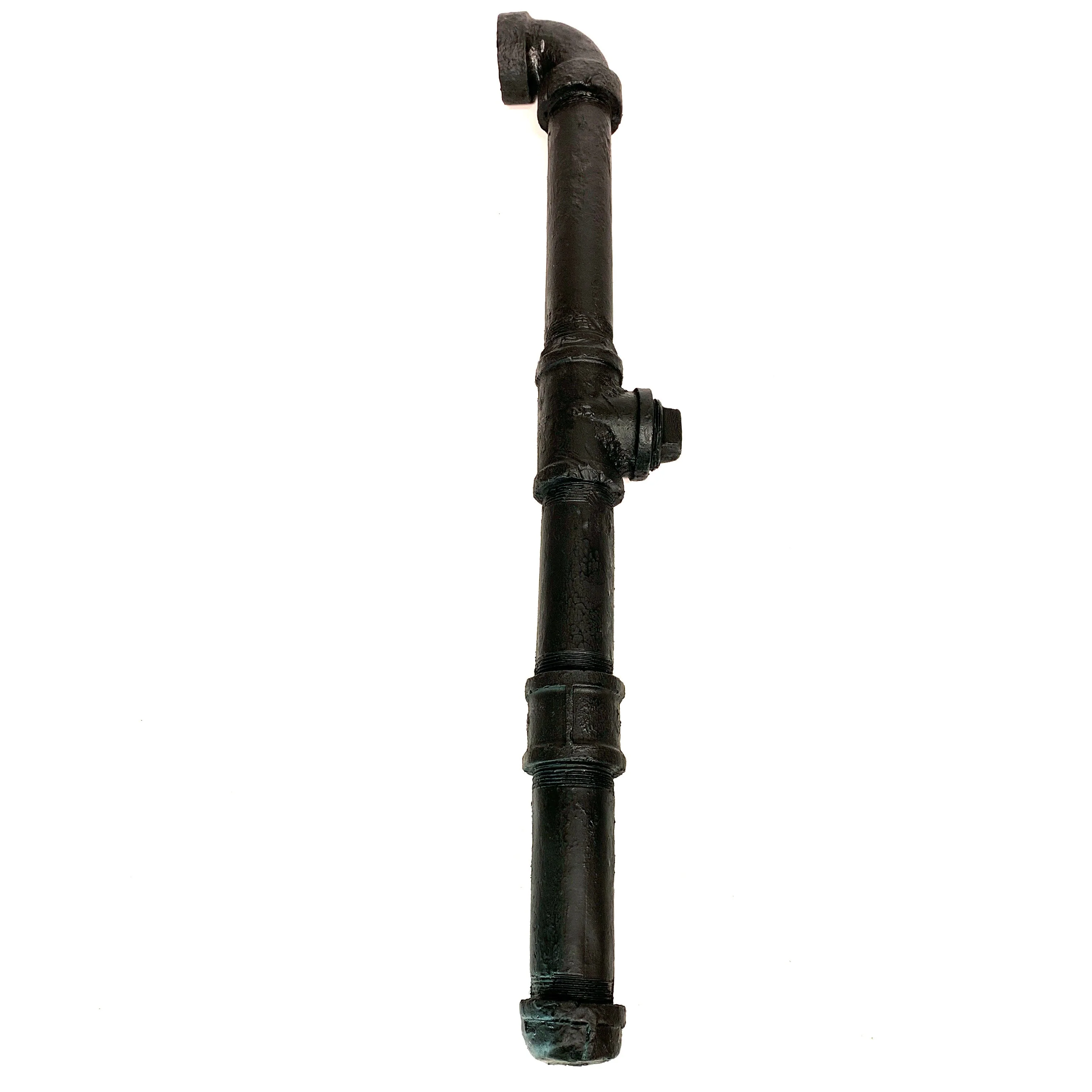 Foam Rubber Metal Pipe with Fittings Action Stunt Prop (Black) - Image 4