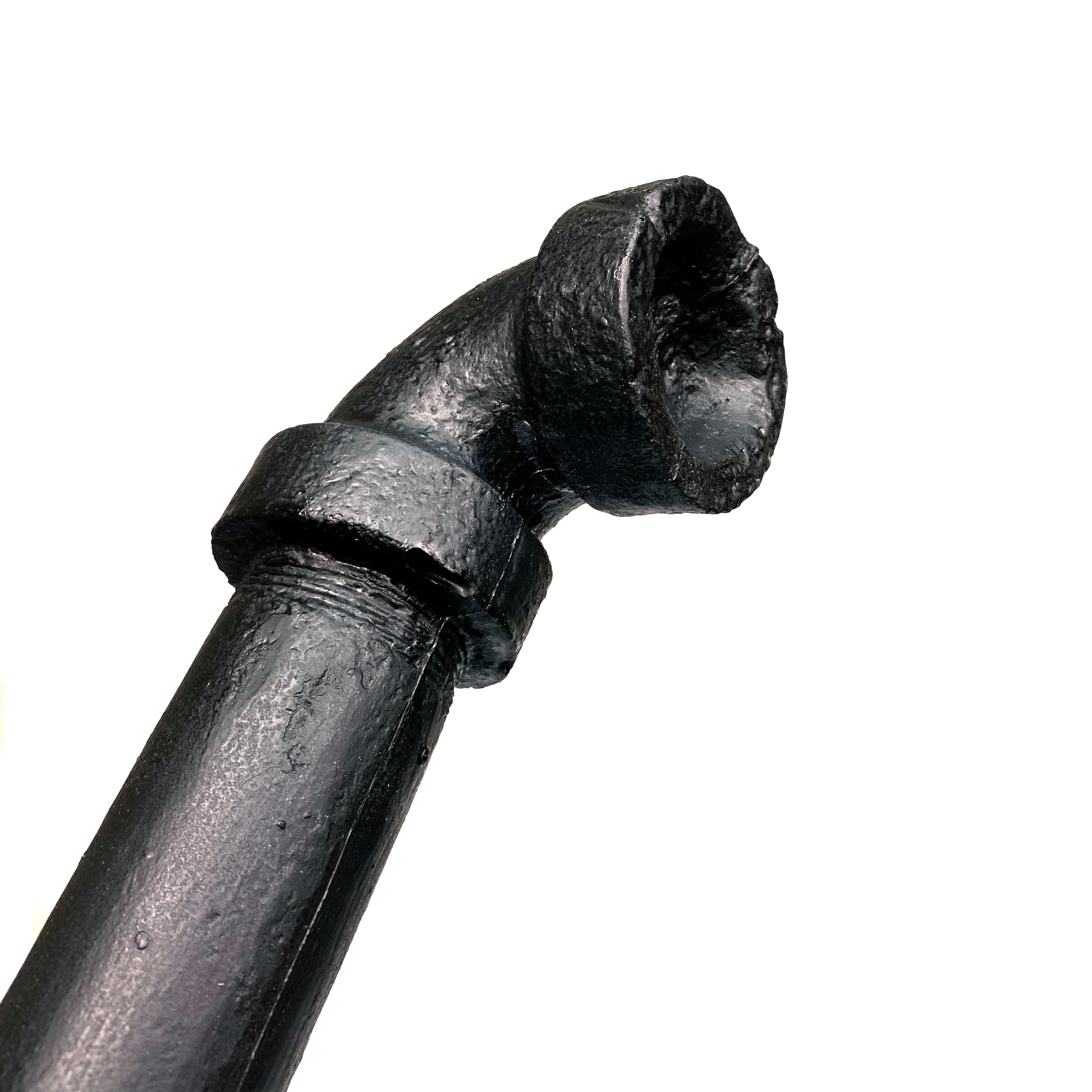 Foam Rubber Metal Pipe with Fittings Action Stunt Prop (Black) - Image 6