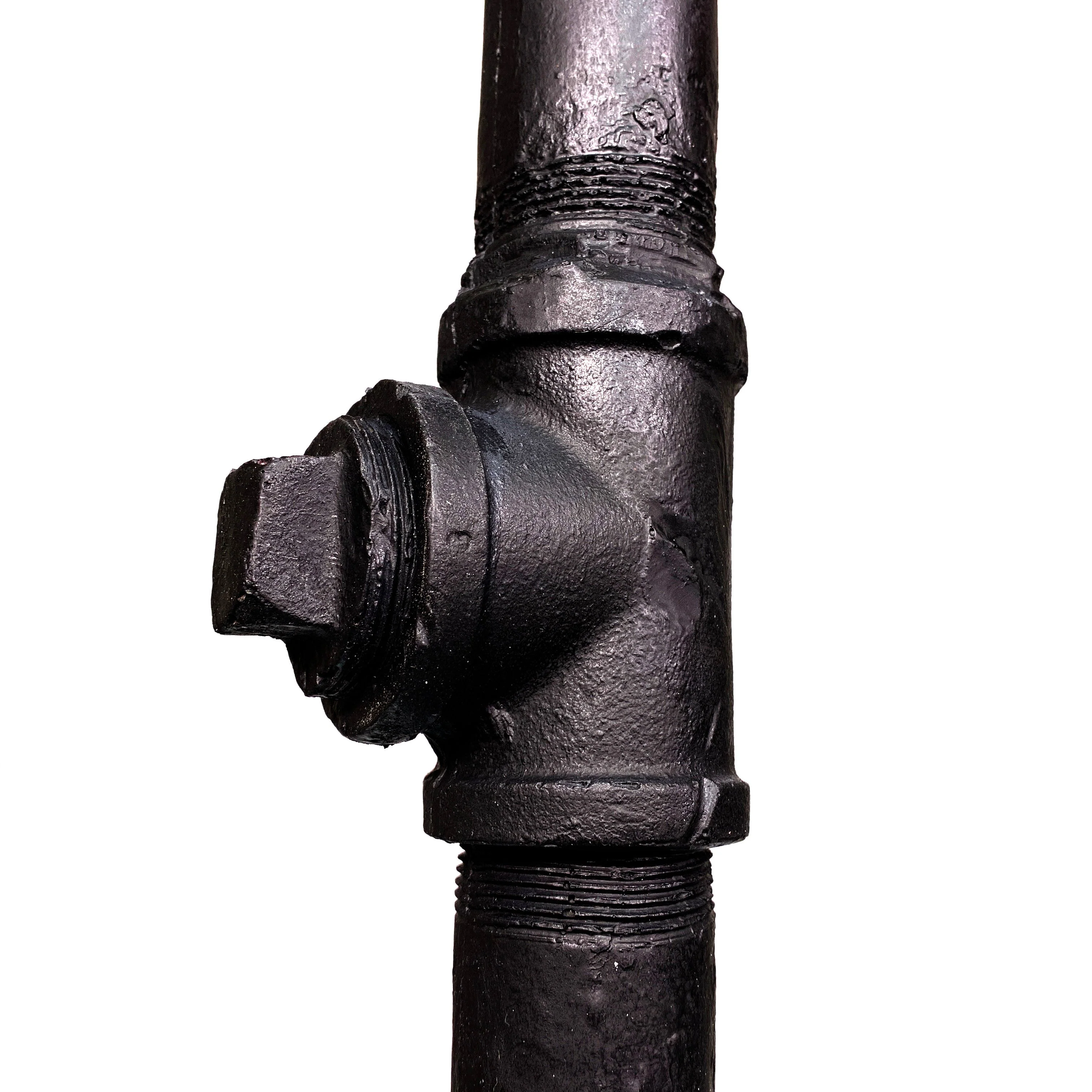 Foam Rubber Metal Pipe with Fittings Action Stunt Prop (Black) - Image 7