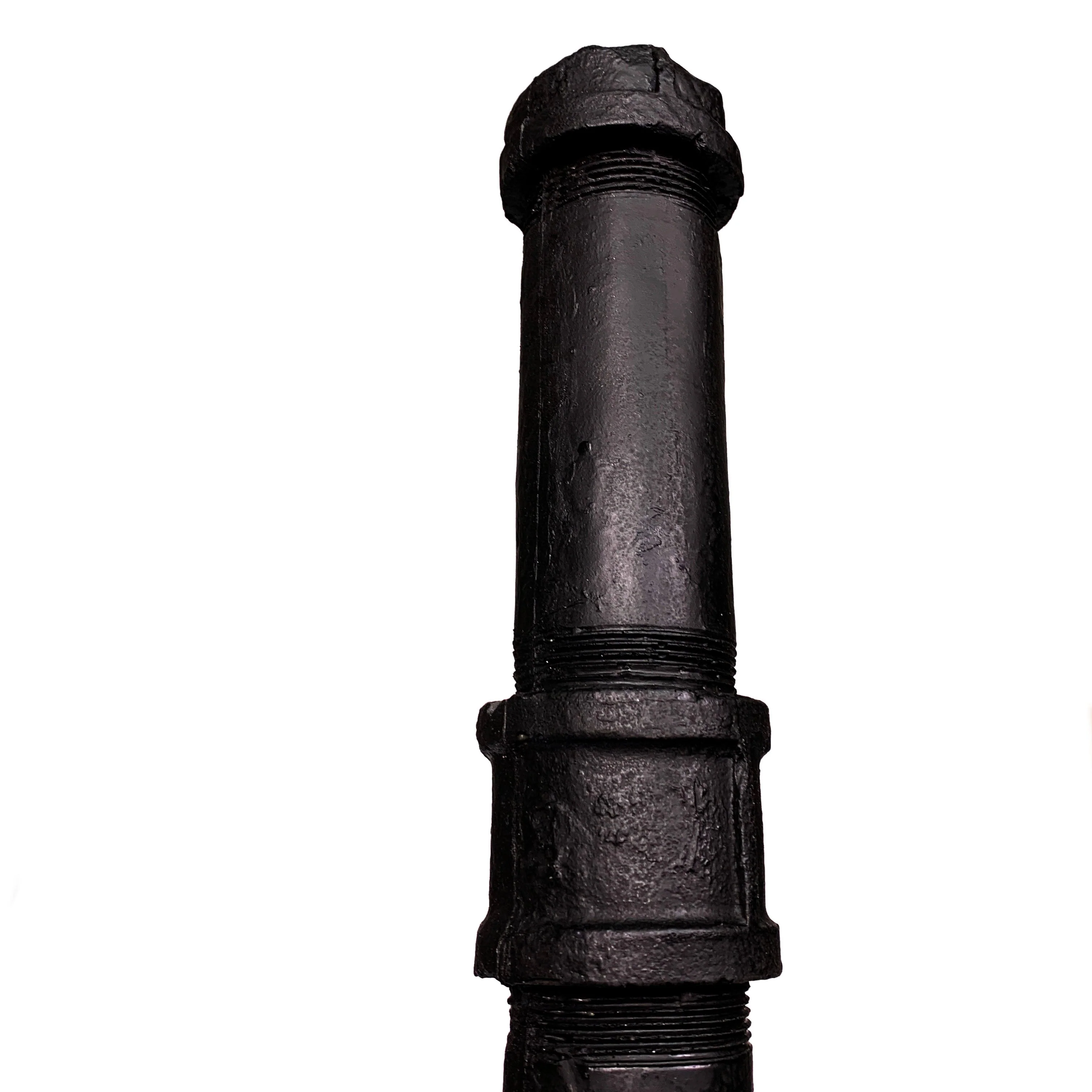Foam Rubber Metal Pipe with Fittings Action Stunt Prop (Black) - Image 9