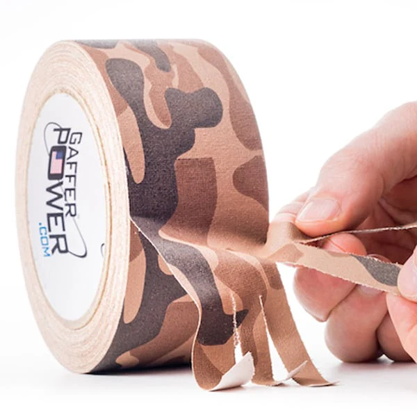 Gaffer Tape, 2 Inch x 25 Yards - Desert Tan Camouflage - Image 8