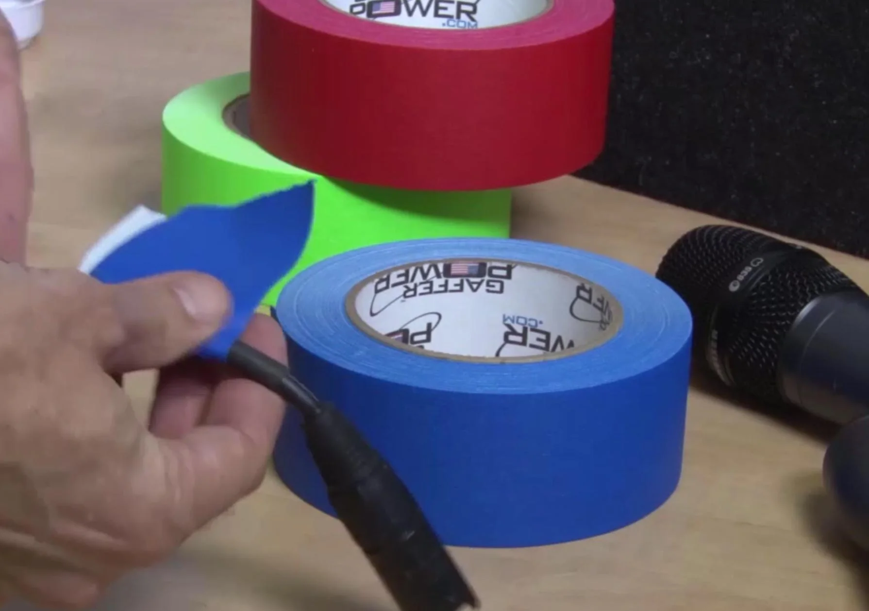 Gaffer Tape, 2 Inch x 30 Yards - Electric Blue - Image 6