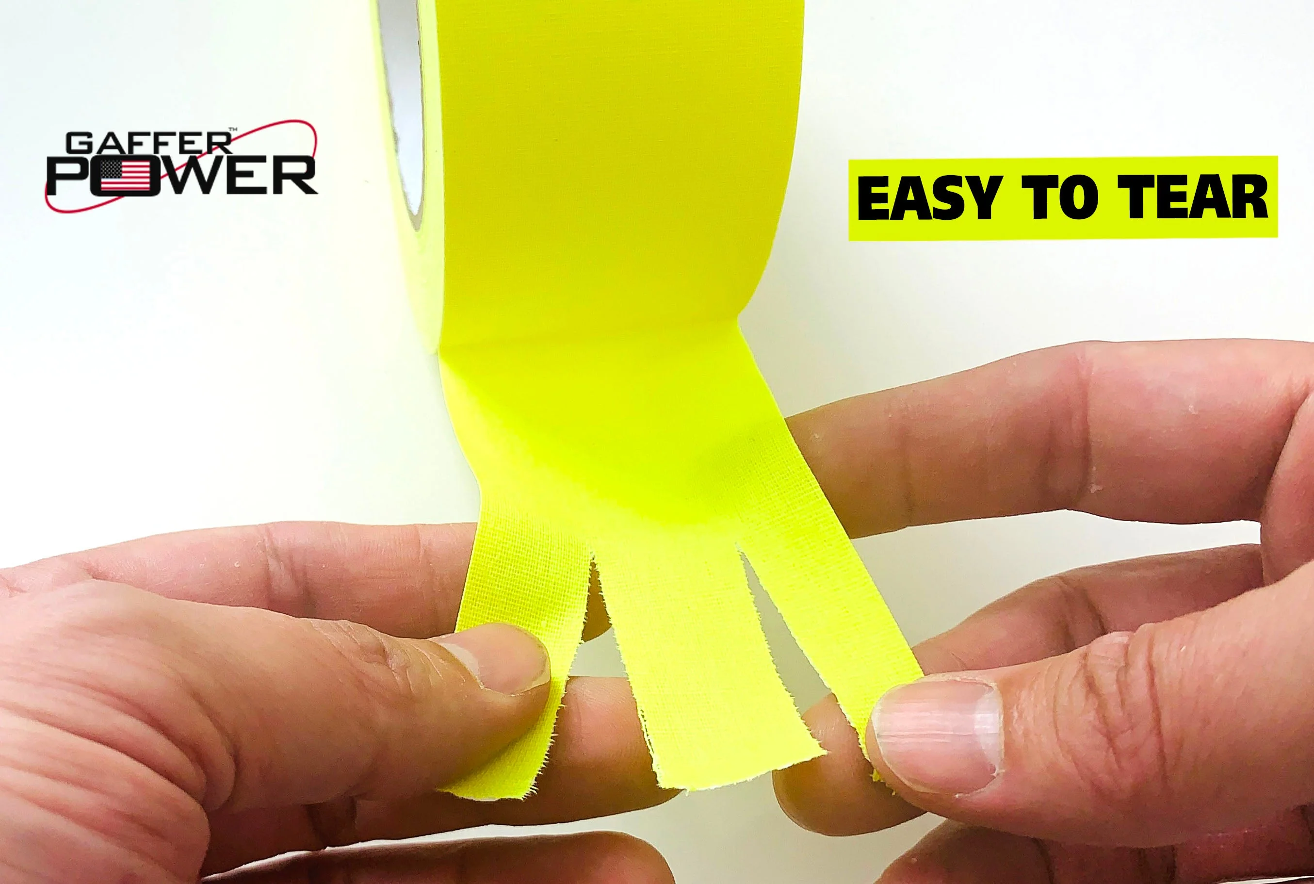 Gaffer Power Gaff Tape, 2 Inch x 30 Yards (Fluorescent Yellow) - Image 4