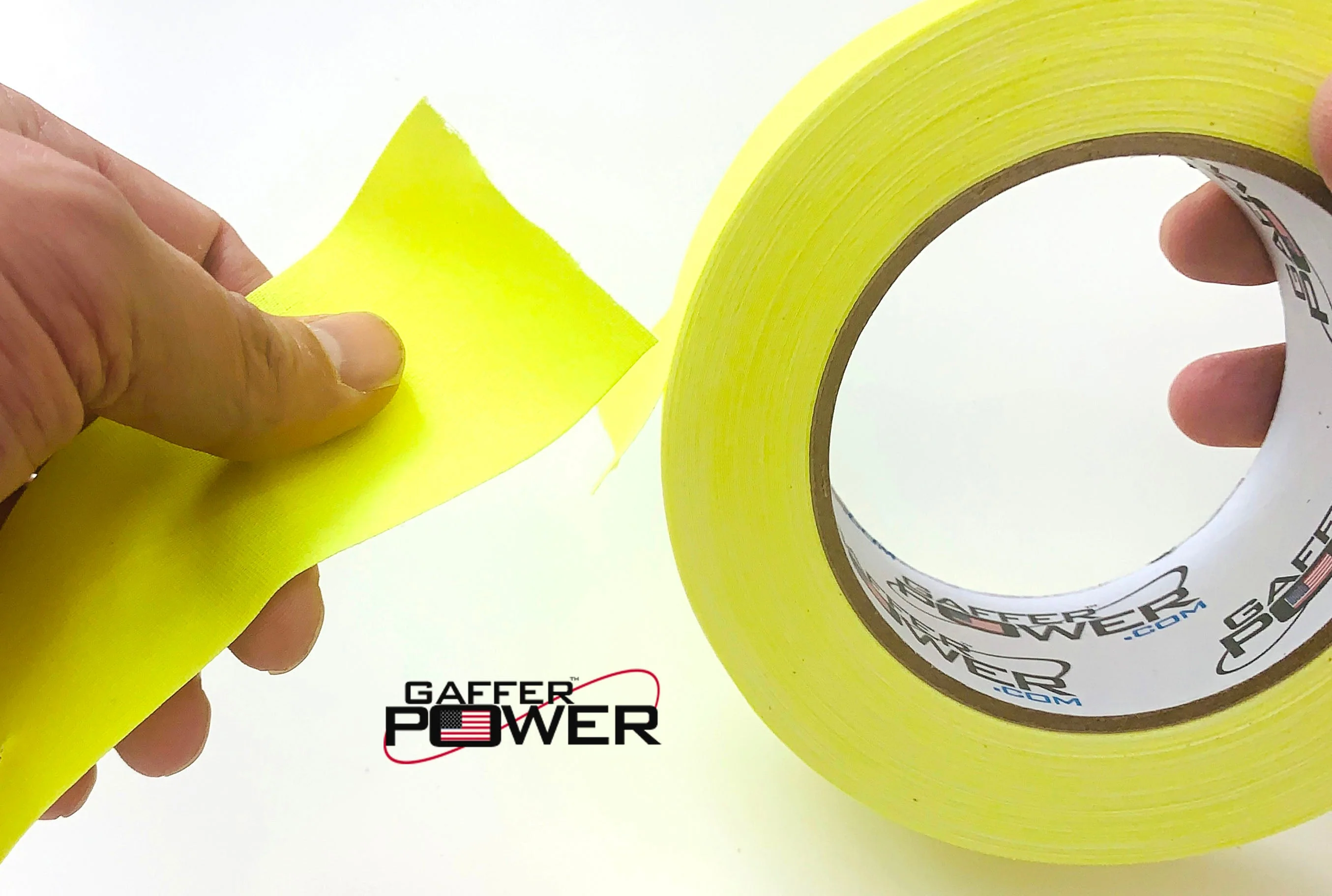 Gaffer Power Gaff Tape, 2 Inch x 30 Yards (Fluorescent Yellow) - Image 5