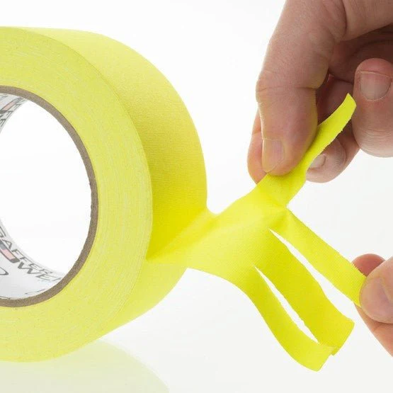 Gaffer Tape, 2 Inch x 30 Yards - Yellow - Image 2
