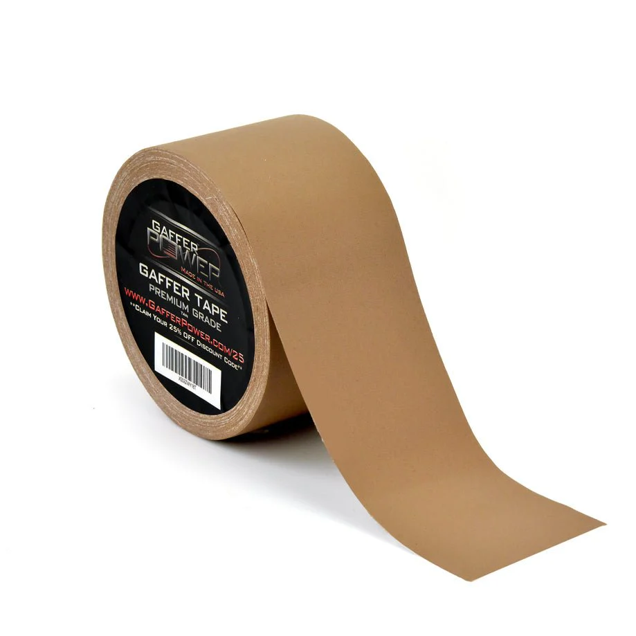 Gaffer Power 3" Gaff Tape 3 Inch x 30 Yards (Tan) - Image 3