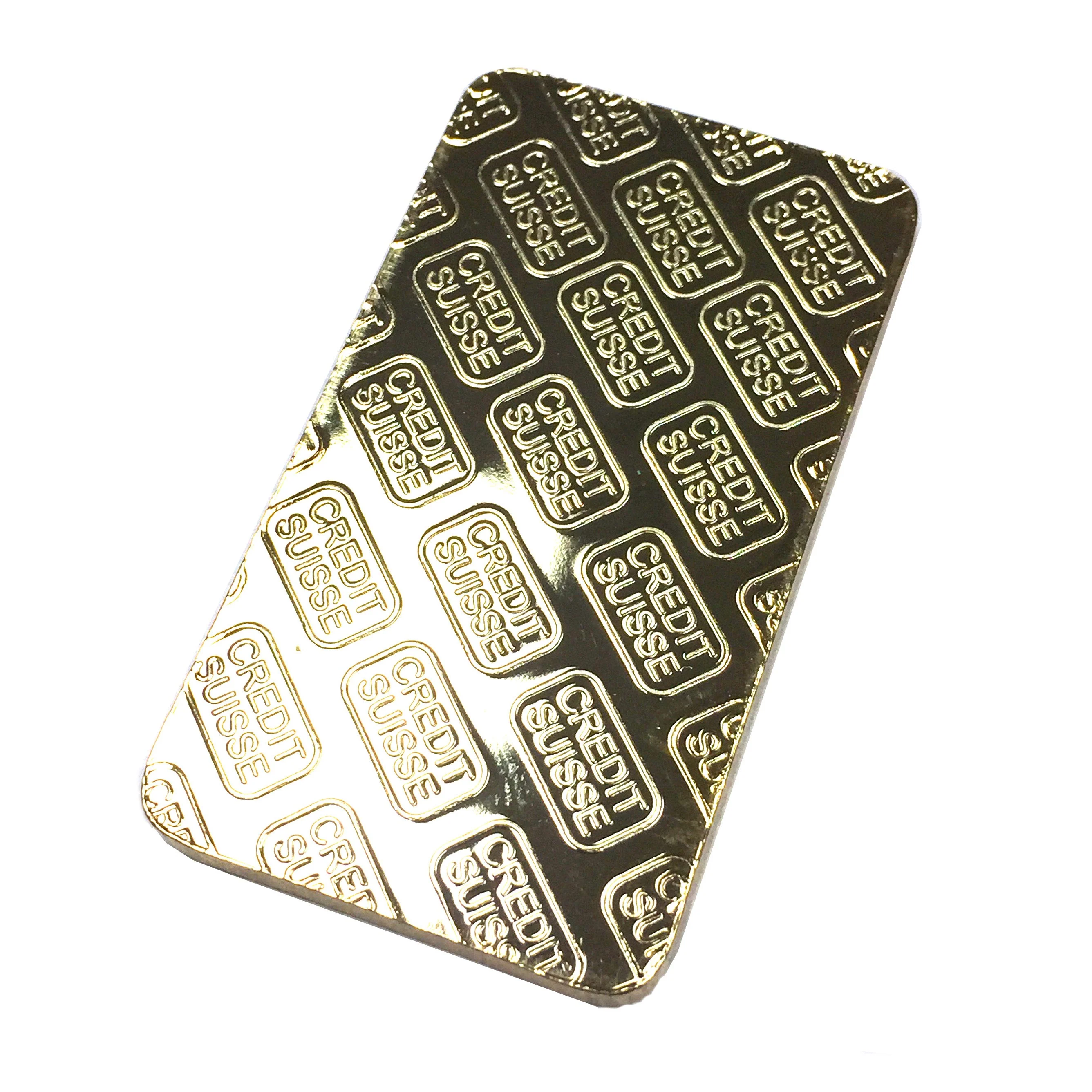 Gold Credit Suisse One Ounce Ingot Replica Prop - Image 4