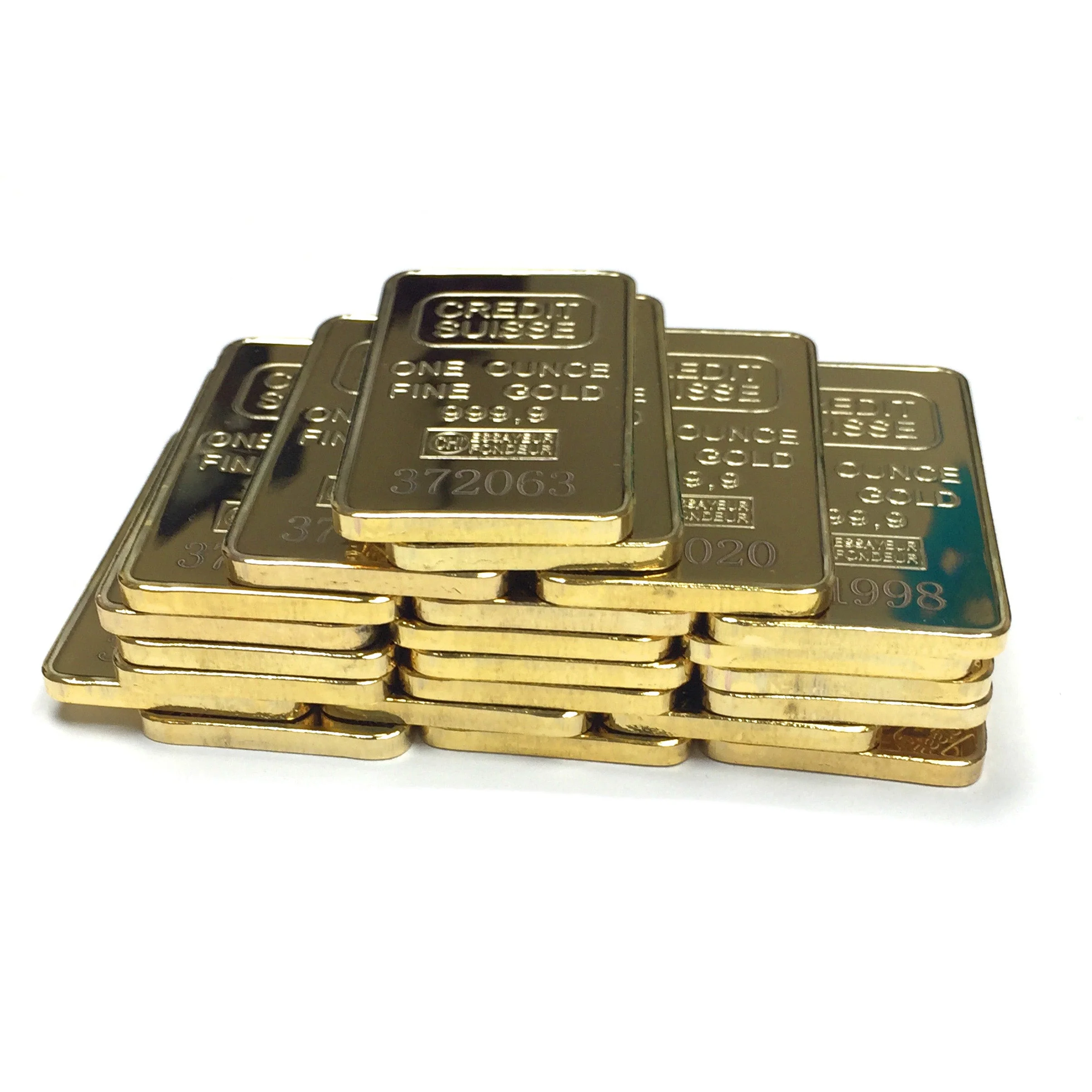 Gold Credit Suisse One Ounce Ingot Replica Prop - Image 5