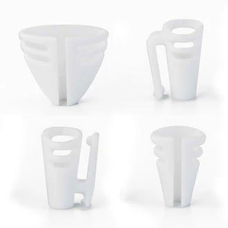 Hide A Mic - Four Lavalier Holder Set for DPA 6060 (Black, Beige, Transparent, White) - Image 3