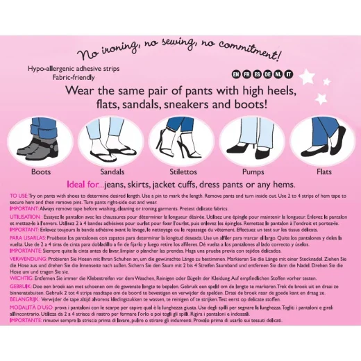 Hollywood Fashion Secrets Temporary Hem Tape - 18 Tape Strips - Image 2