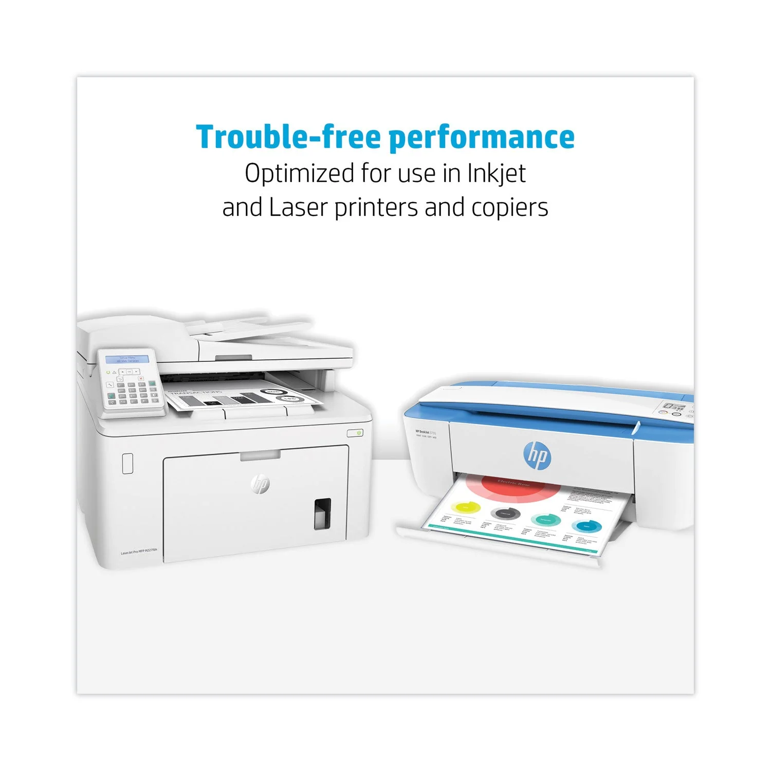 HP Papers Recycled30 Paper, 92 Bright, 20 lb Bond Weight, 8.5 x 11, White, 500 Sheets/Ream, 10 Reams/Carton - Image 4