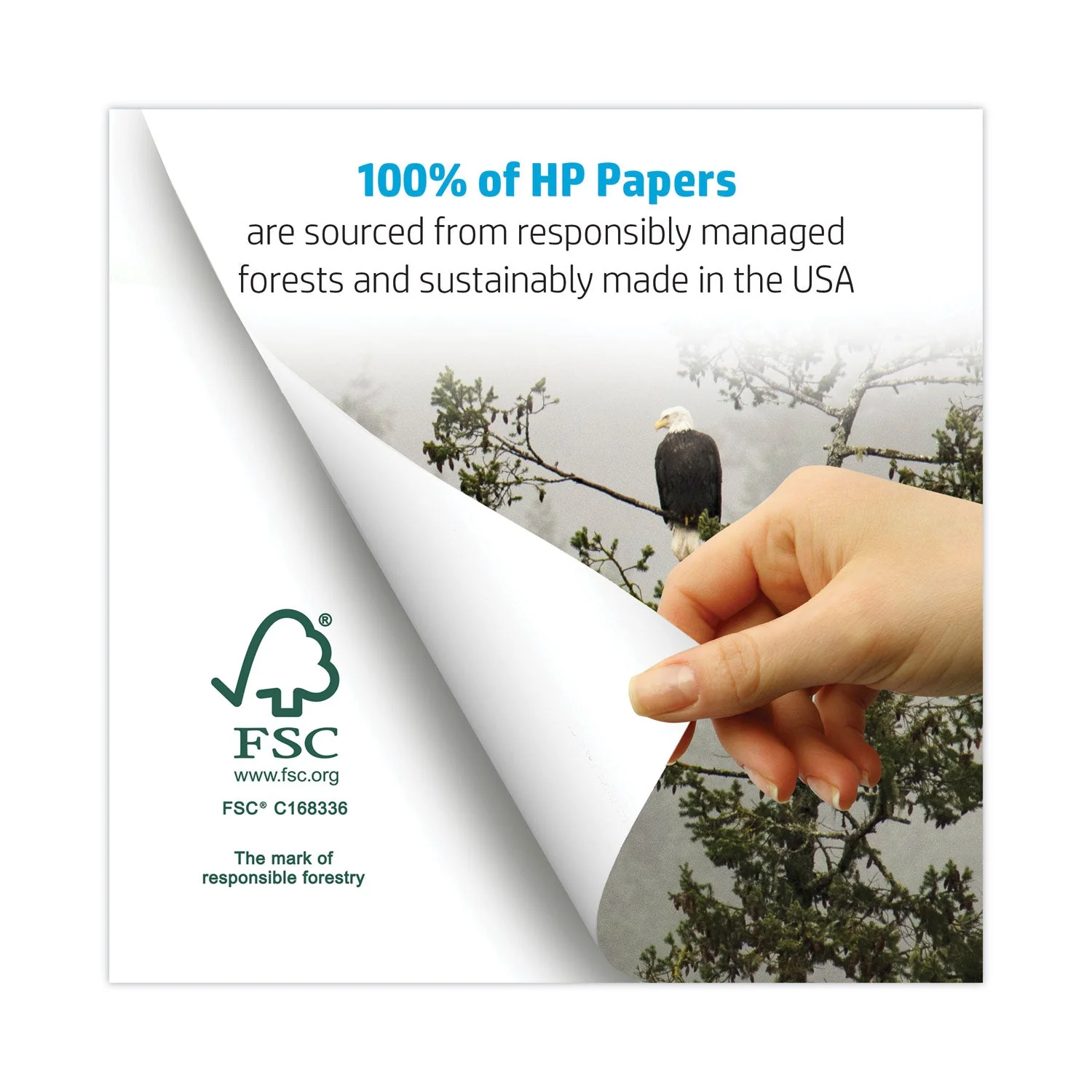 HP Papers Recycled30 Paper, 92 Bright, 20 lb Bond Weight, 8.5 x 11, White, 500 Sheets/Ream, 10 Reams/Carton - Image 6