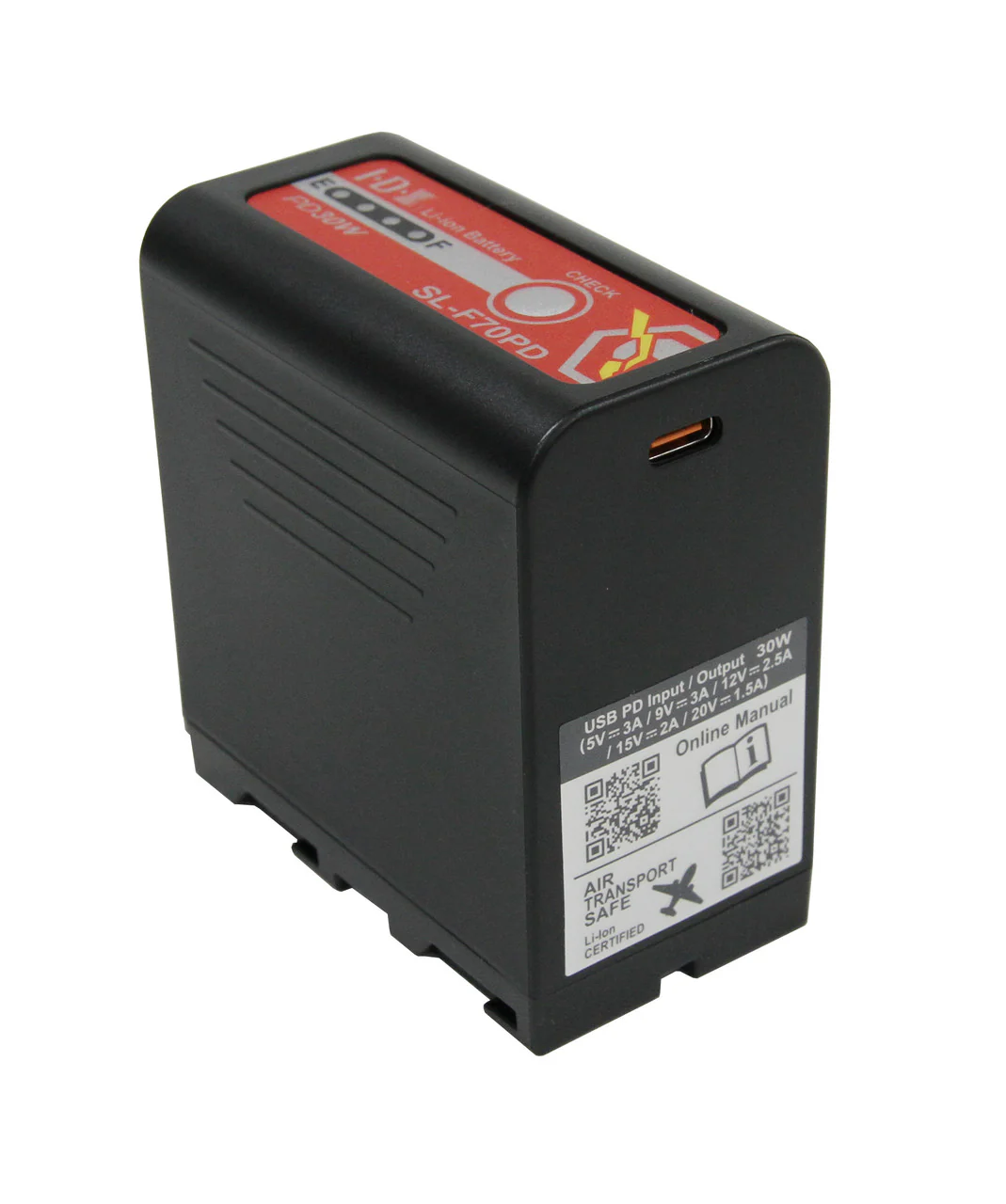 IDX System Technology IDX SL-F70PD 7.2V 9900mAh L-Series Battery with X-Tap & USB-C - Image 2