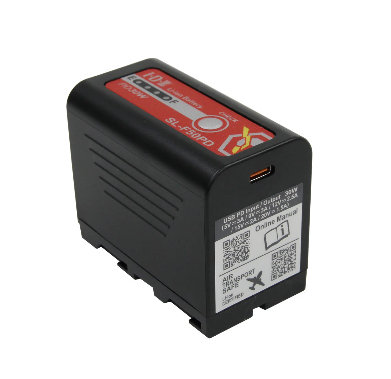 IDX System Technology SL-F 50PD 6600mAh L-Series Battery with X-Tap & USB-C - Image 2