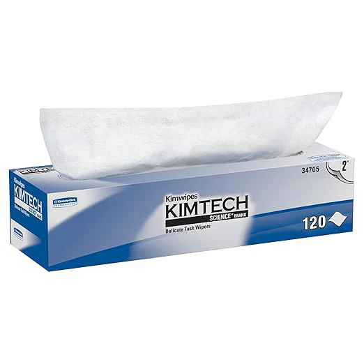 Kimtech 34705 Kimwipes Delicate Task Wipers 2-Ply (120 Sheet Box) - Image 2