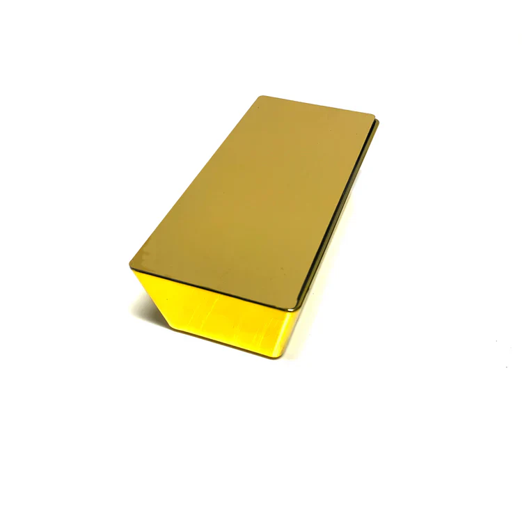Large Gold Bar Plastic Replica - Lightweight Hollow Prop - Image 2