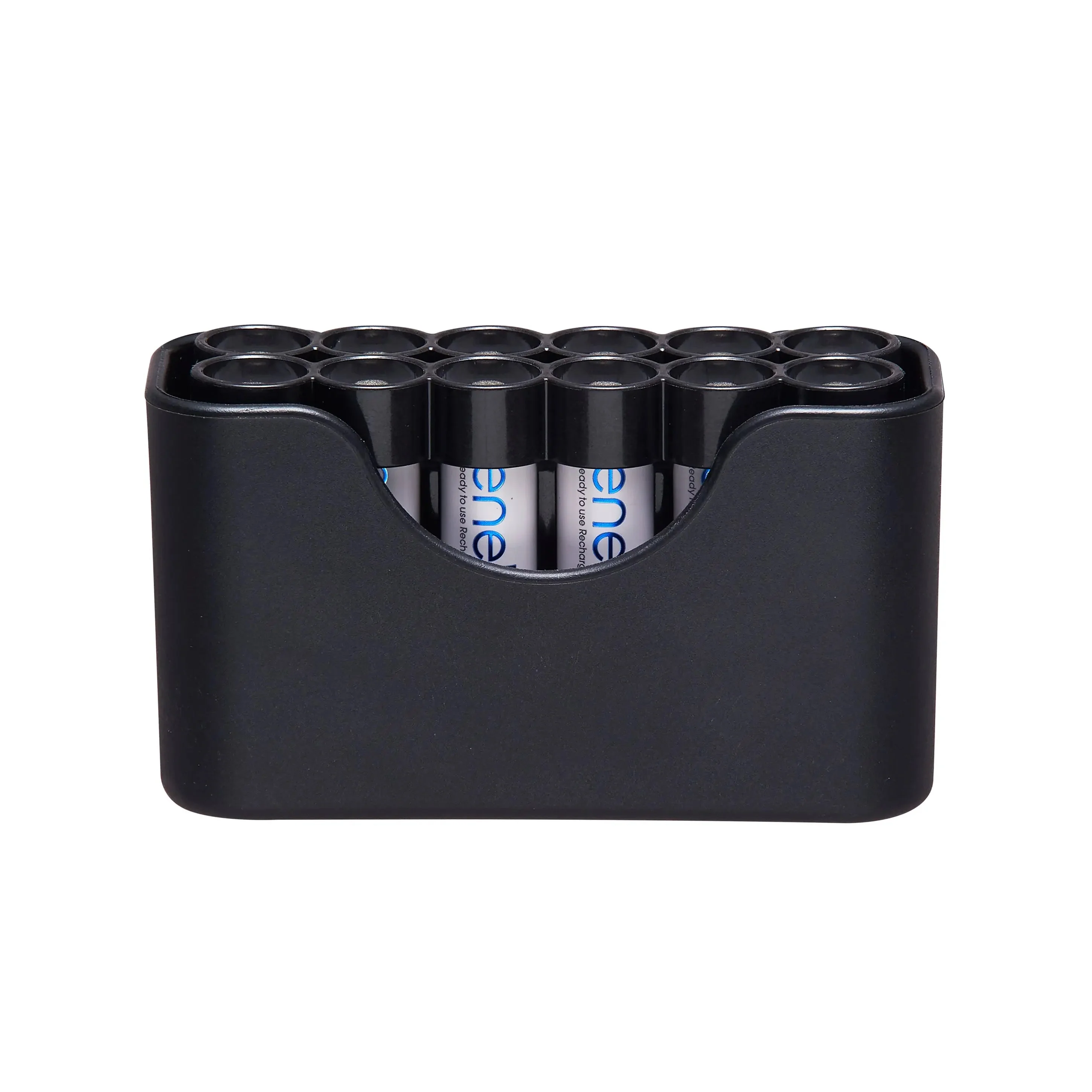 Storacell  Magnetic AA 12 Pack Strip Battery Caddy With Cradle (Black) - Image 4