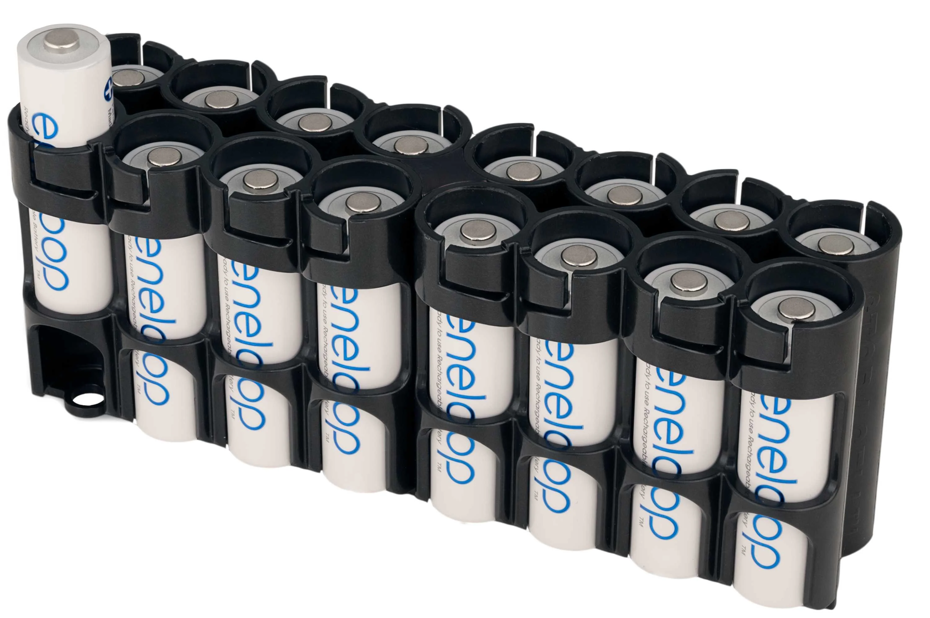 Storacell Magnetic AA 16 Pack Battery Caddy (Black) - Image 3
