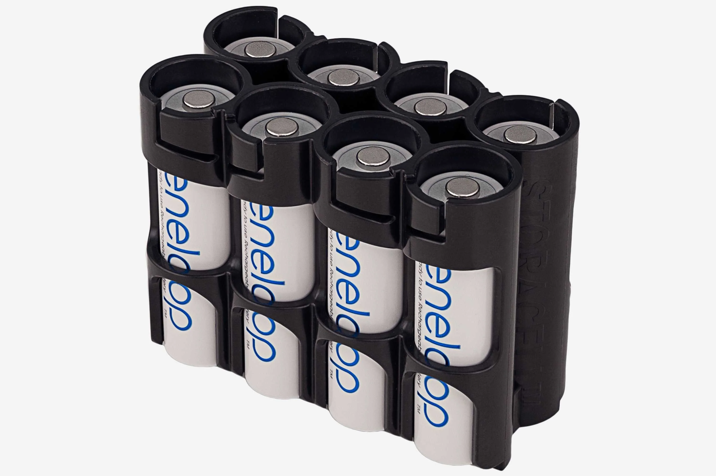 Storacell Magnetic AA - 8 Pack Battery Caddy (Black) - Image 3