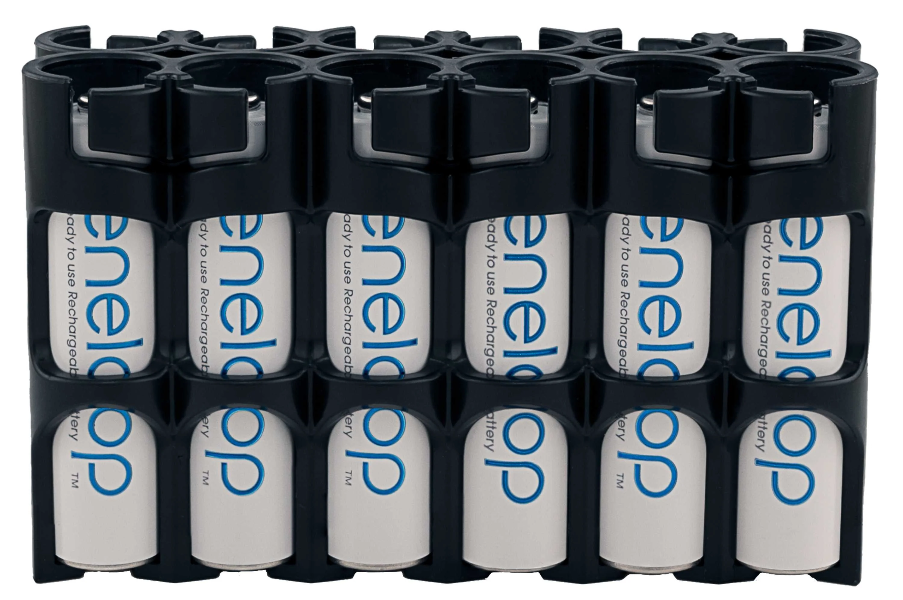 Storacell Magnetic AAA 12 Pack Battery Caddy (Black) - Image 2