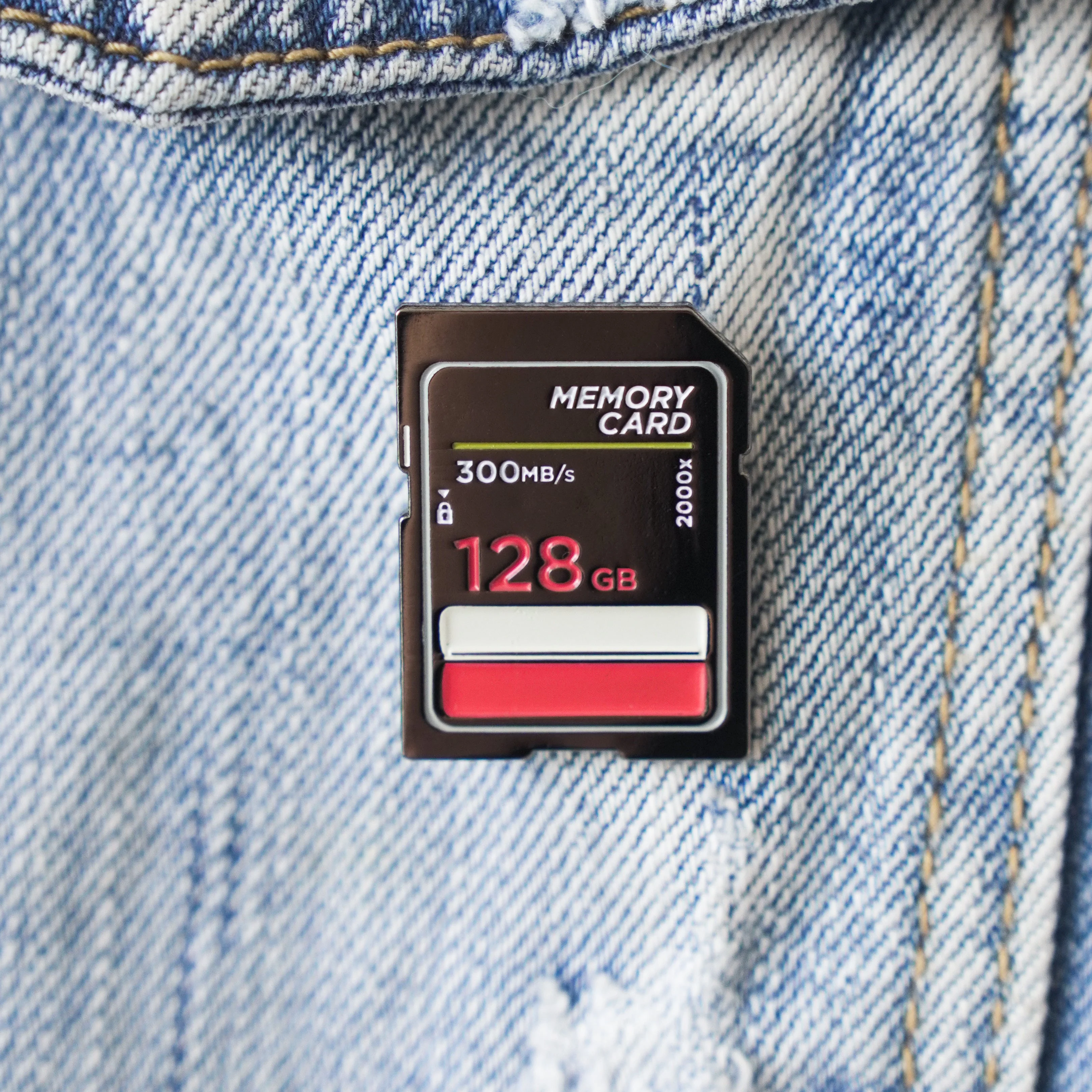 Memory Card Enamel Pin - Image 4
