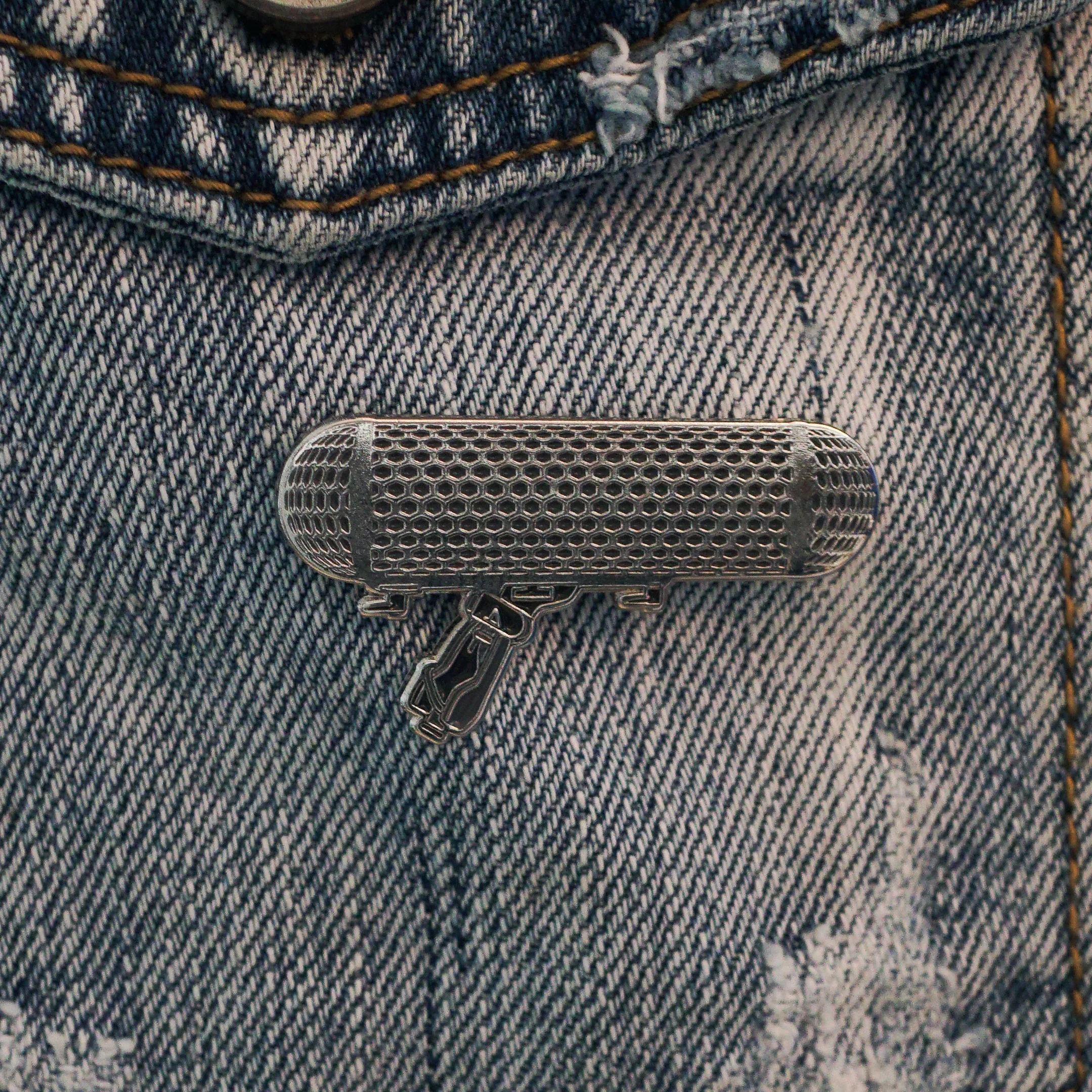 Microphone Enamel Pin - Image 4
