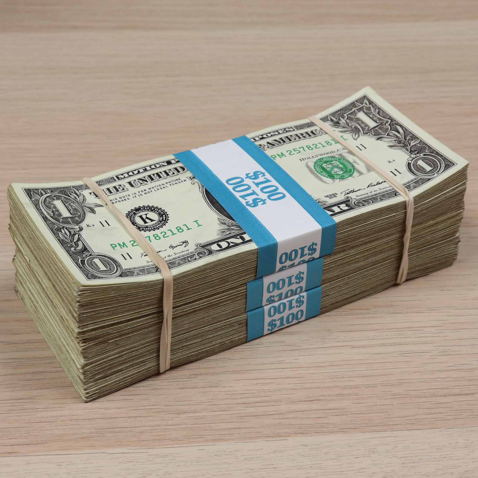 Money Prop - New Series $1 ✔️RealAged™ Full Print  $300 Band - Image 4