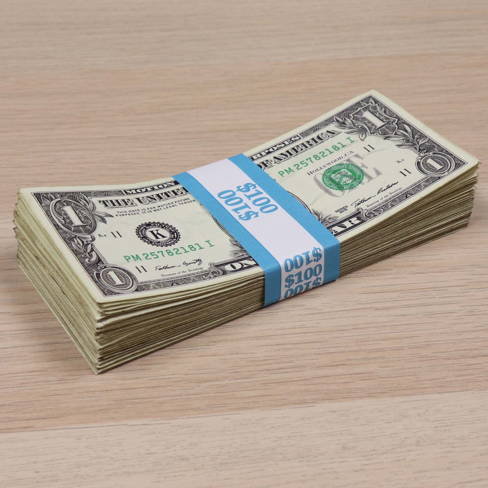 Money Prop - New Series $1 ✔️RealAged™ Full Print  $300 Band - Image 5