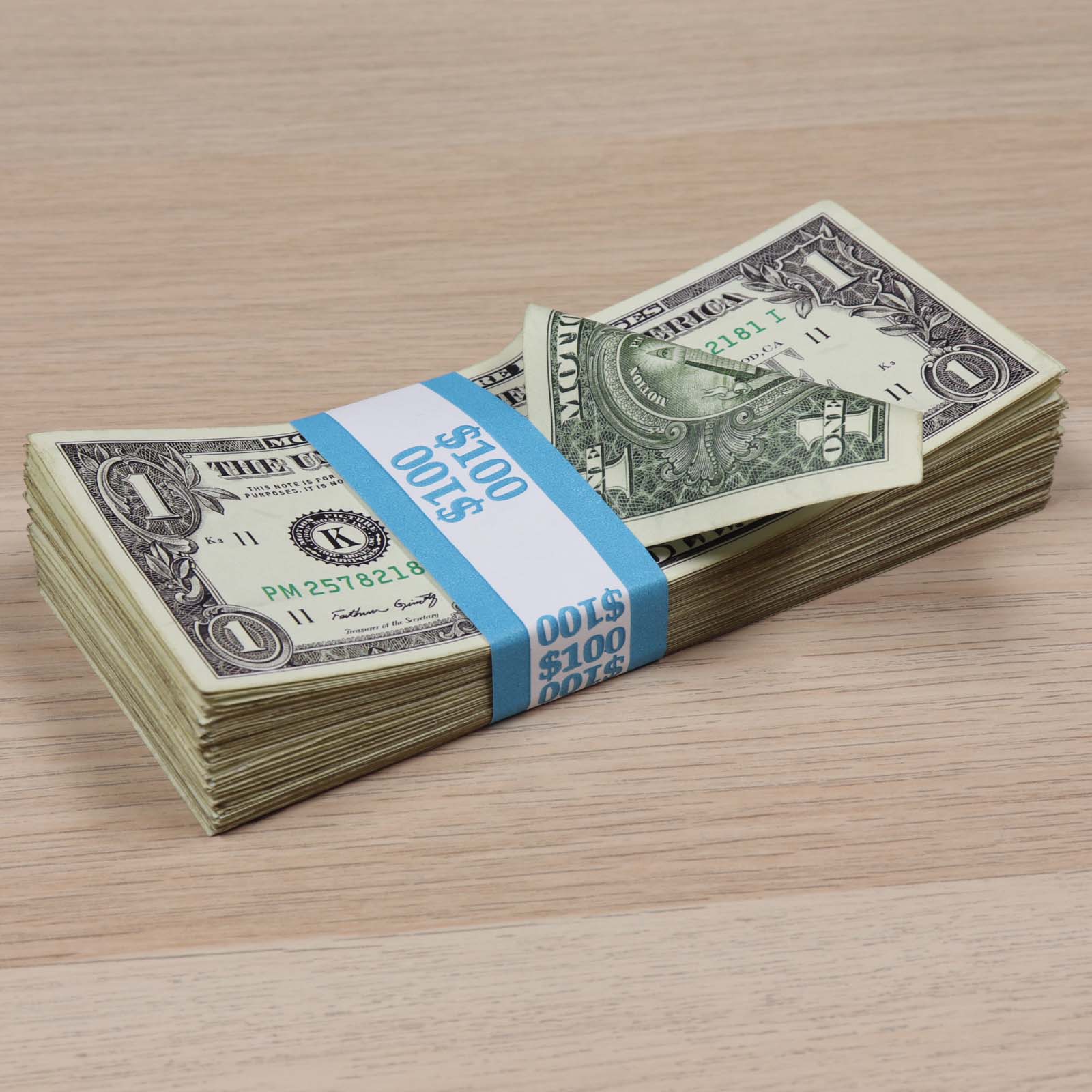 Money Prop - New Series $1 ✔️RealAged™ Full Print  $300 Band - Image 6