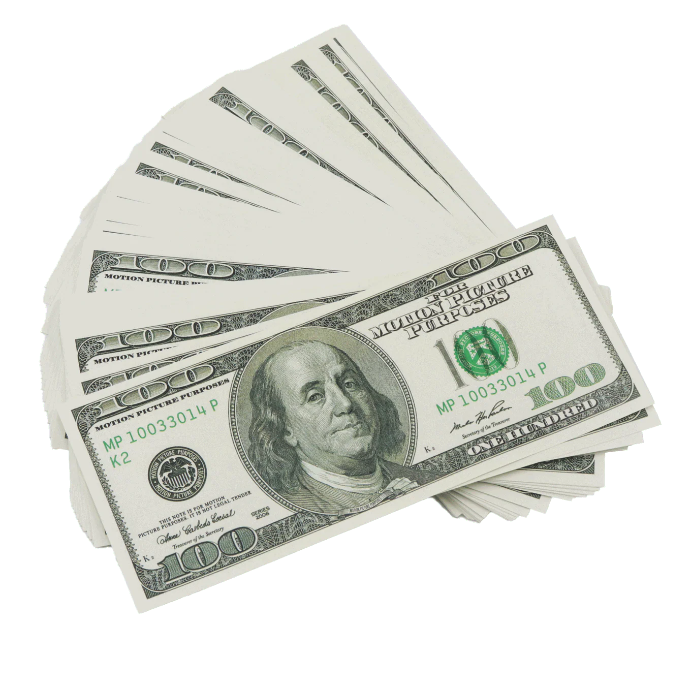Money Prop - 2000 Series $100 Full Print $10,000 Stack - Image 3