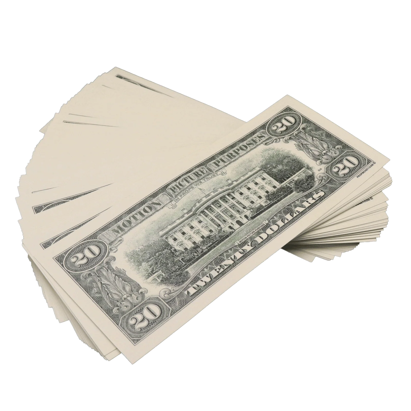 Money Prop - 1990 Series $20 Full Print $2,000 Stack - Image 4